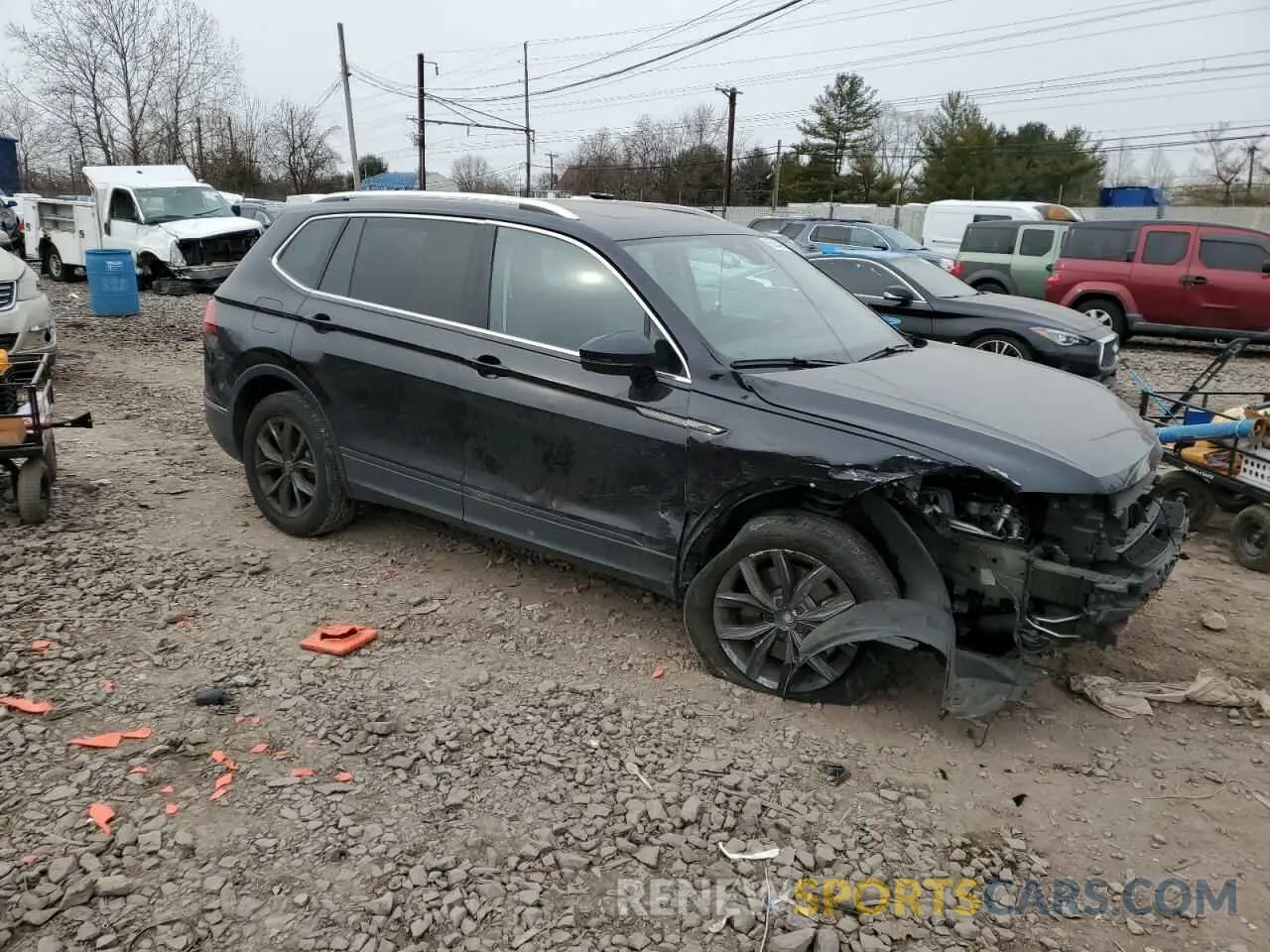 4 fotografías del automóvil dañado 3VV2B7AX3NM173301 VOLKSWAGEN TIGUAN 2022