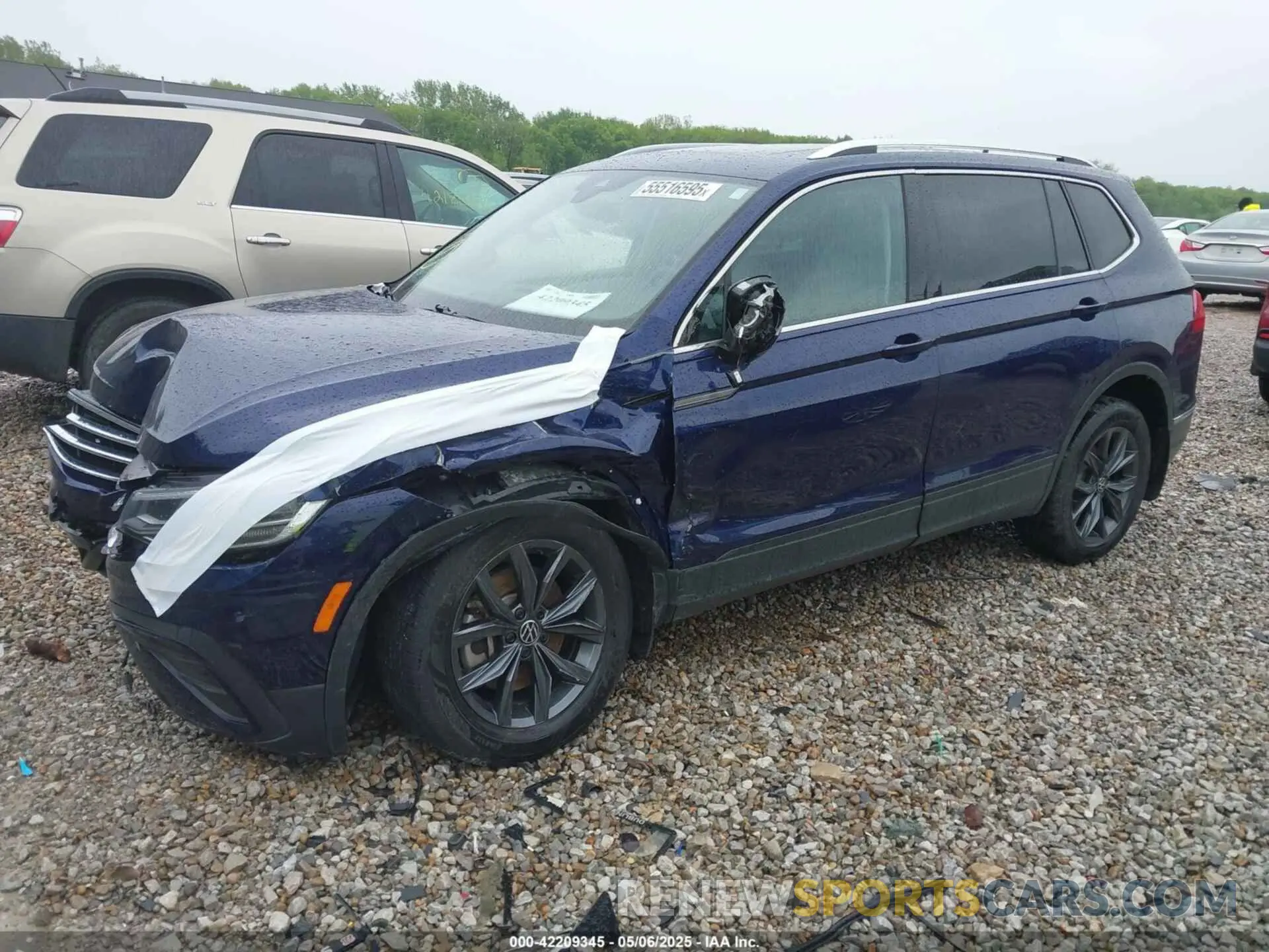 2 fotografías del automóvil dañado 3VV2B7AX8NM098143 VOLKSWAGEN TIGUAN 2022