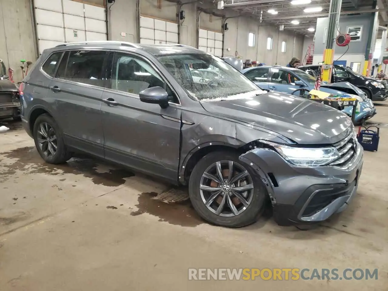 4 fotografías del automóvil dañado 3VV2B7AX9NM111627 VOLKSWAGEN TIGUAN 2022