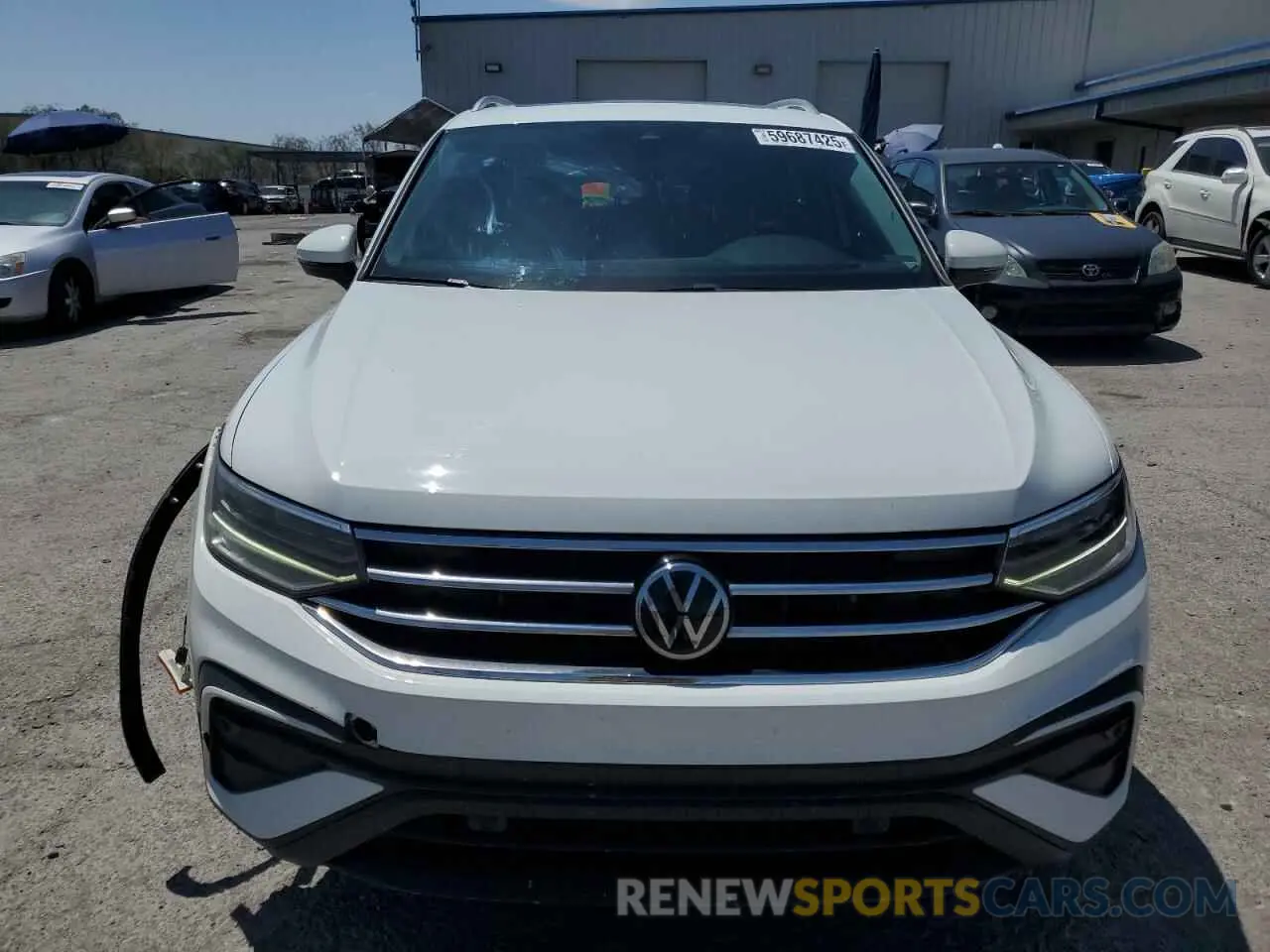 5 fotografías del automóvil dañado 3VV3B7AX0NM033243 VOLKSWAGEN TIGUAN 2022