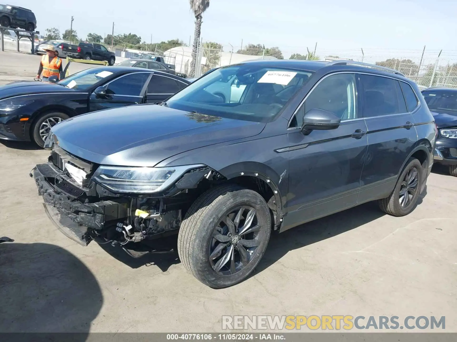 2 fotografías del automóvil dañado 3VV3B7AX1NM039133 VOLKSWAGEN TIGUAN 2022