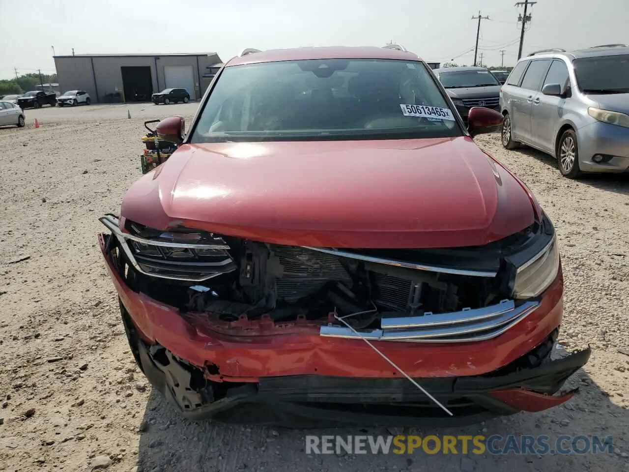 5 fotografías del automóvil dañado 3VV3B7AX8NM013029 VOLKSWAGEN TIGUAN 2022