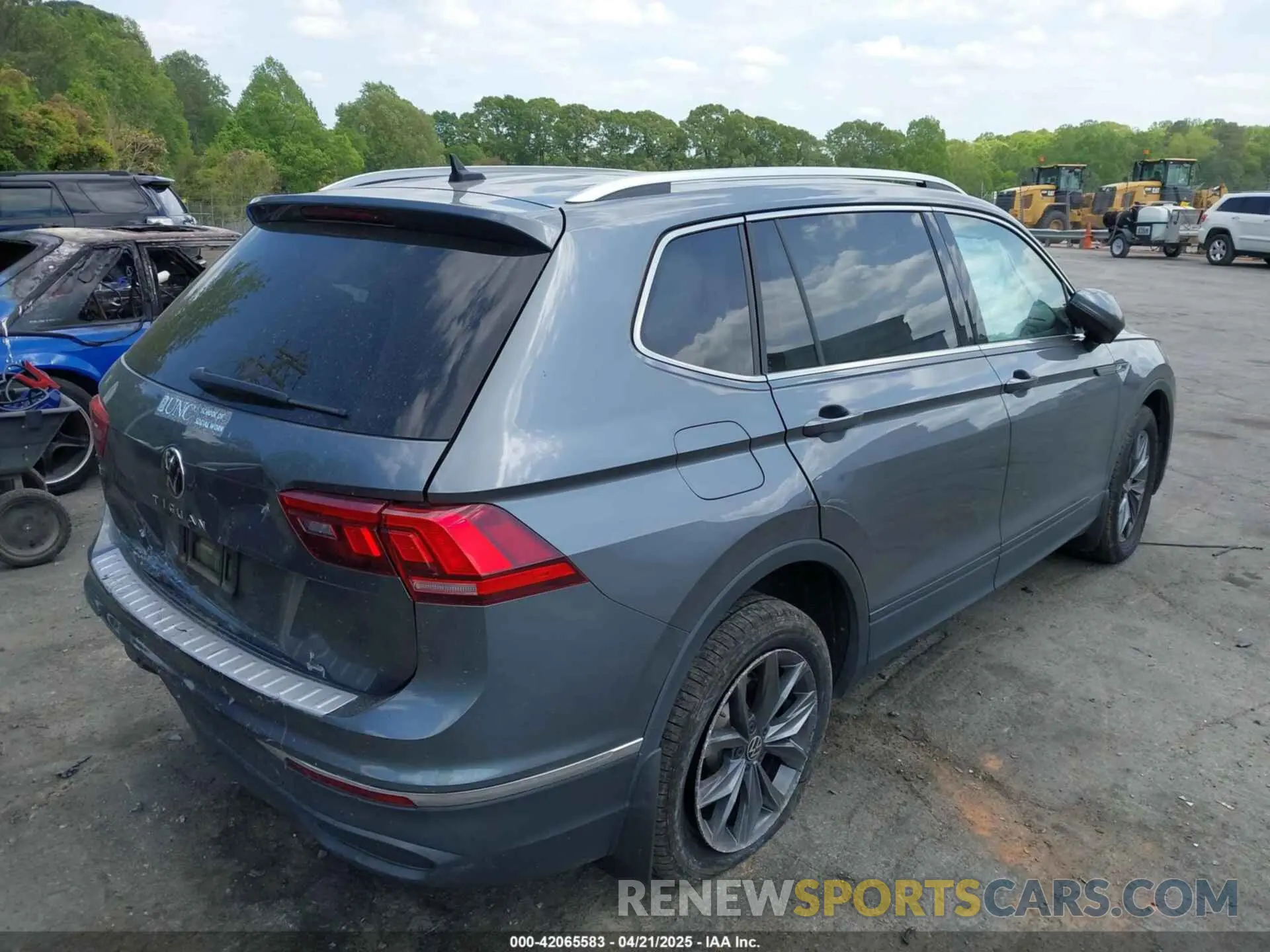 4 fotografías del automóvil dañado 3VV3B7AX9NM089164 VOLKSWAGEN TIGUAN 2022
