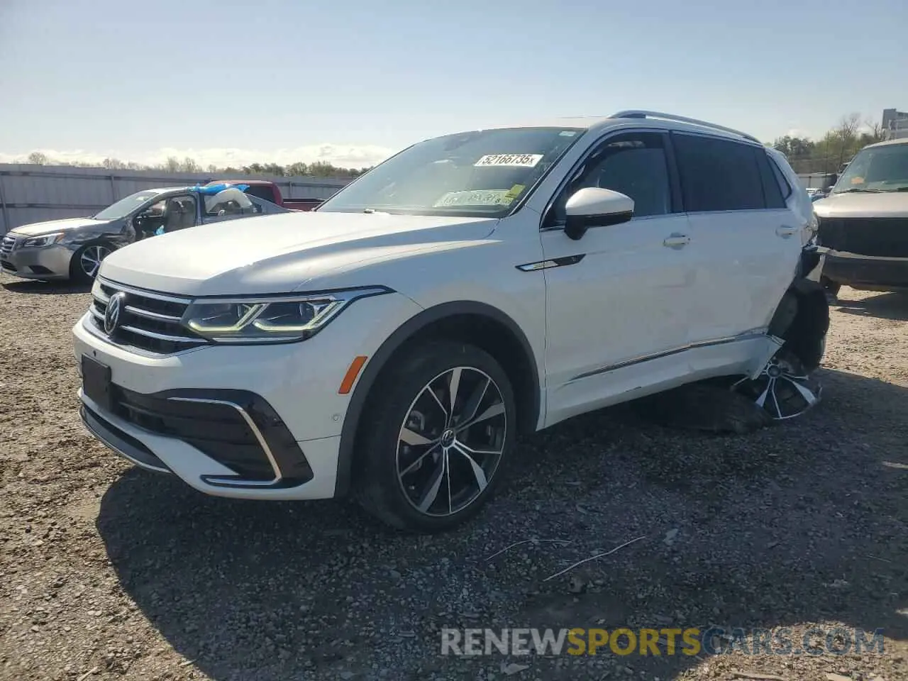 1 fotografías del automóvil dañado 3VV4B7AX2NM113423 VOLKSWAGEN TIGUAN 2022