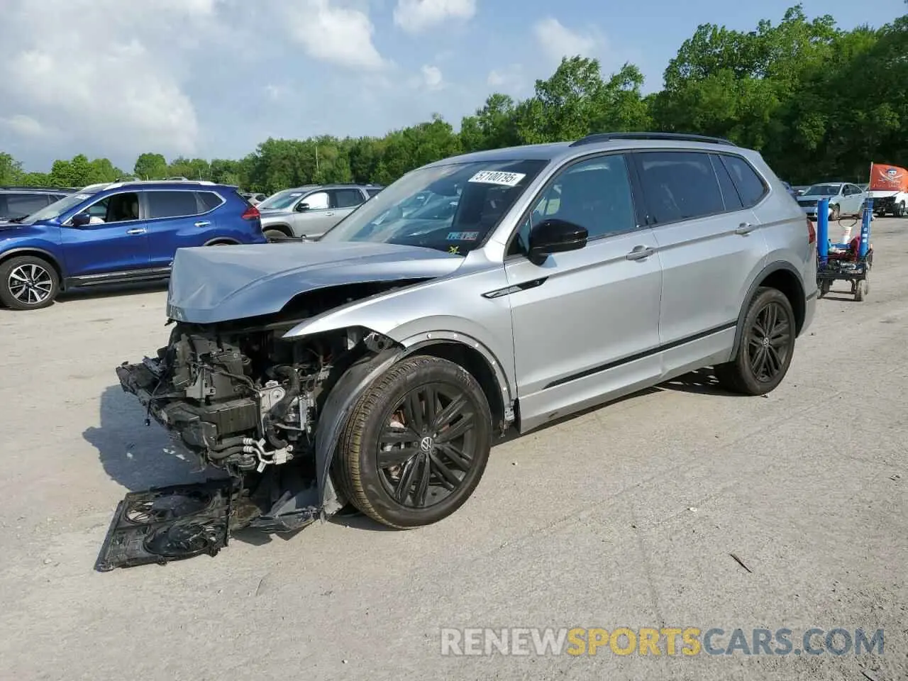 1 fotografías del automóvil dañado 3VV8B7AX2NM061826 VOLKSWAGEN TIGUAN 2022