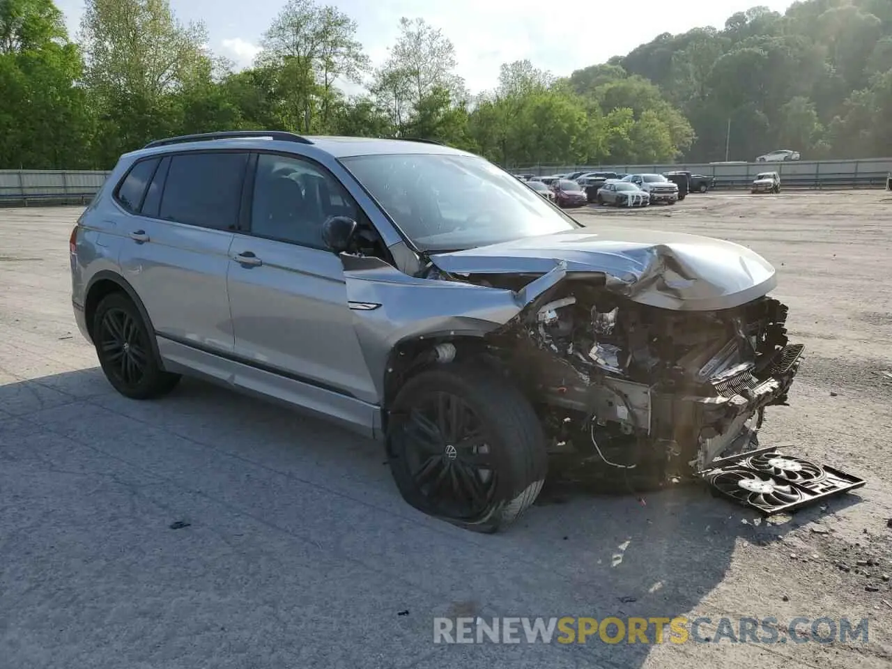 4 fotografías del automóvil dañado 3VV8B7AX2NM061826 VOLKSWAGEN TIGUAN 2022