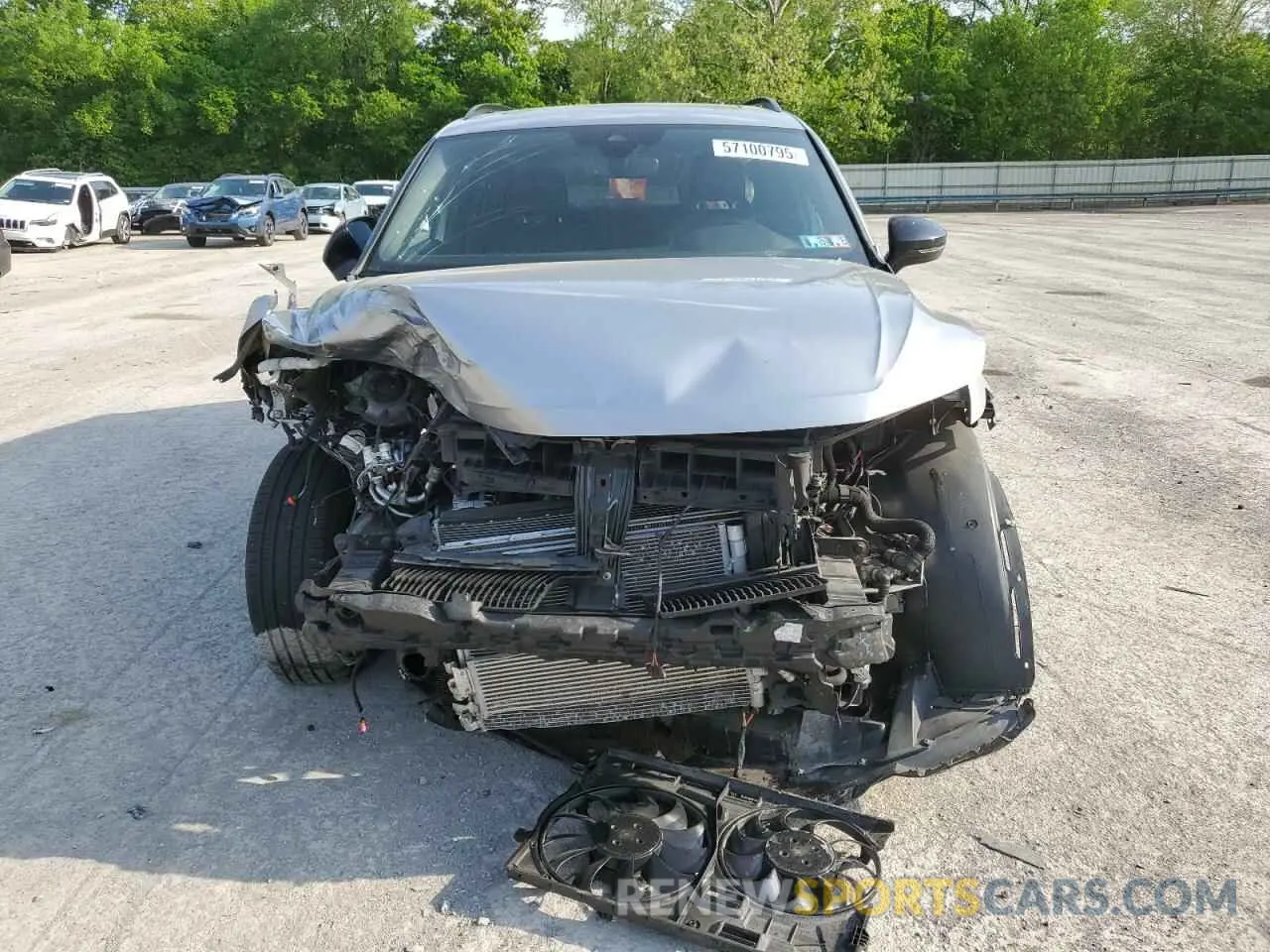 5 fotografías del automóvil dañado 3VV8B7AX2NM061826 VOLKSWAGEN TIGUAN 2022