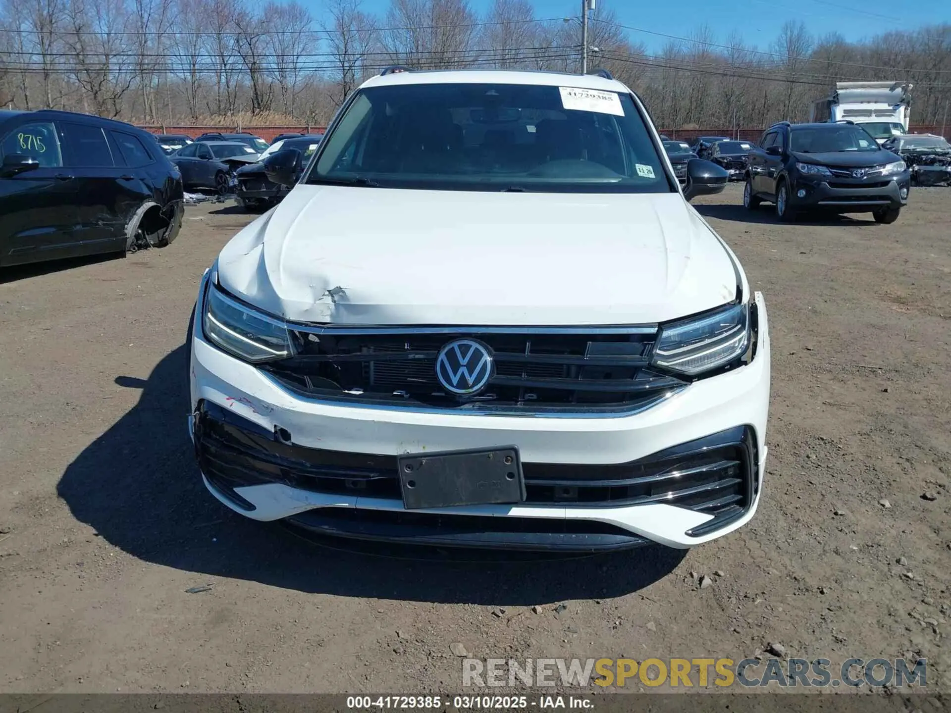 12 fotografías del automóvil dañado 3VV8B7AX4NM027208 VOLKSWAGEN TIGUAN 2022