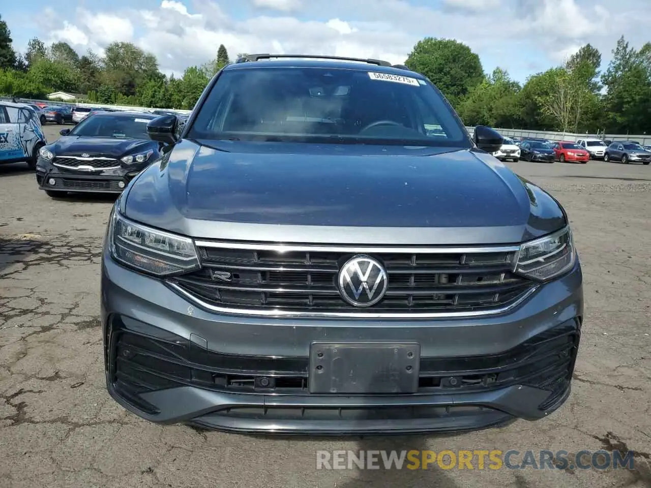 5 fotografías del automóvil dañado 3VV8B7AX9NM041704 VOLKSWAGEN TIGUAN 2022