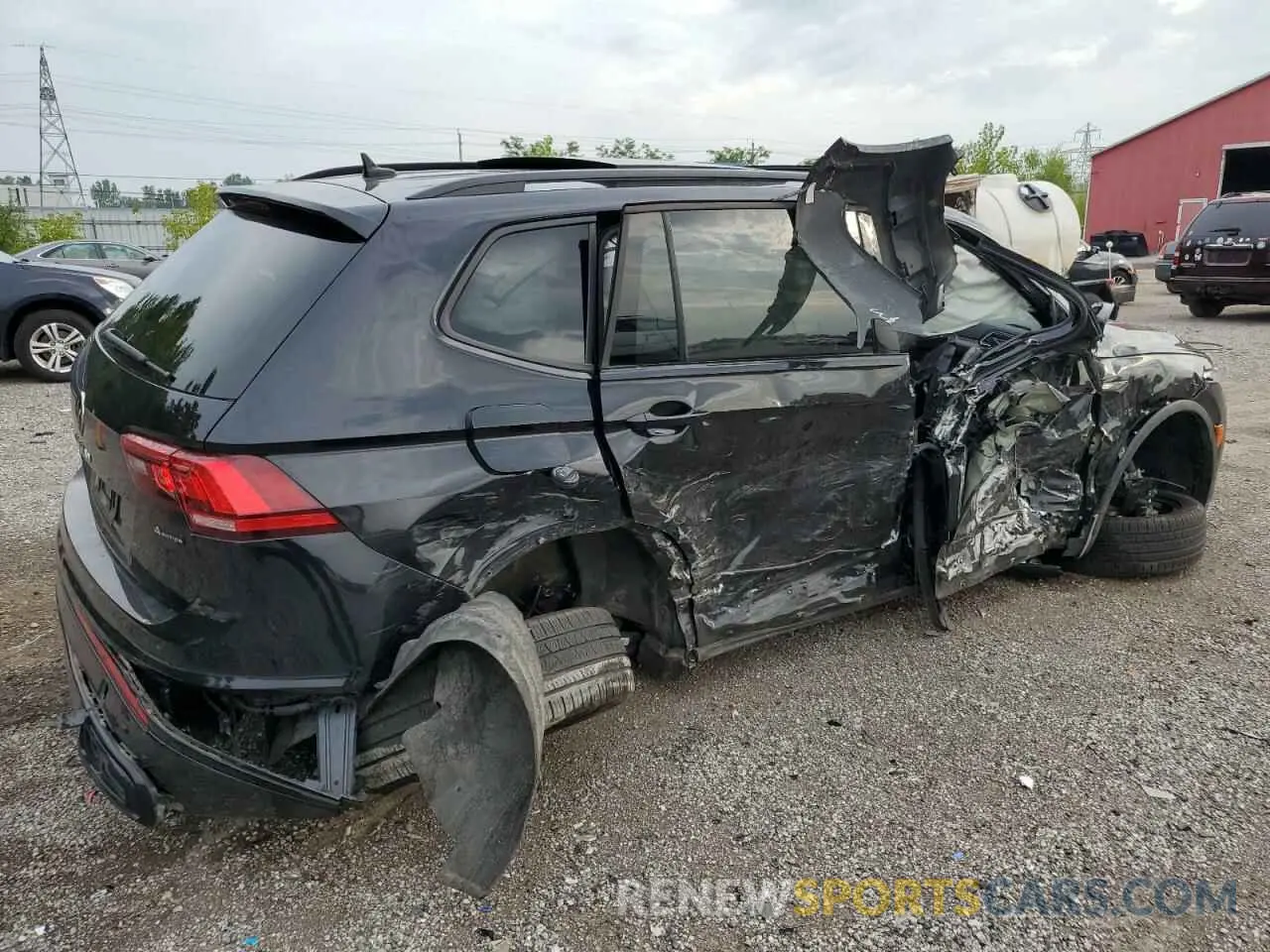 3 fotografías del automóvil dañado 3VV8B7AX9NM053318 VOLKSWAGEN TIGUAN 2022