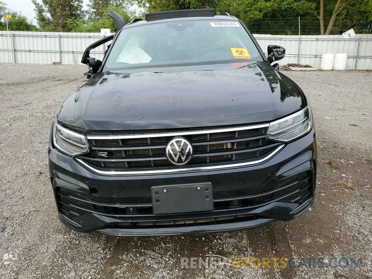 5 fotografías del automóvil dañado 3VV8B7AX9NM053318 VOLKSWAGEN TIGUAN 2022
