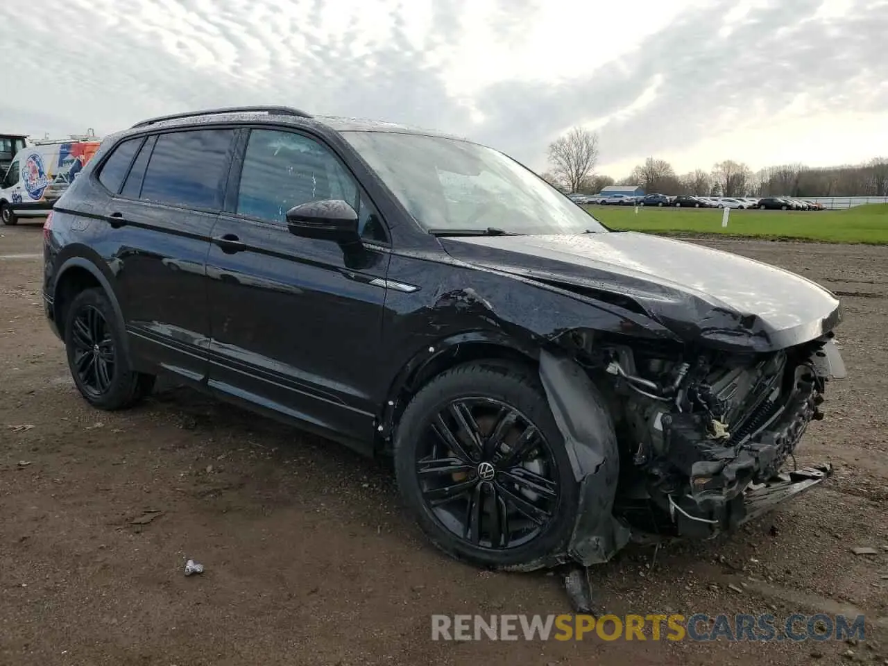 4 fotografías del automóvil dañado 3VV8B7AX9NM088599 VOLKSWAGEN TIGUAN 2022