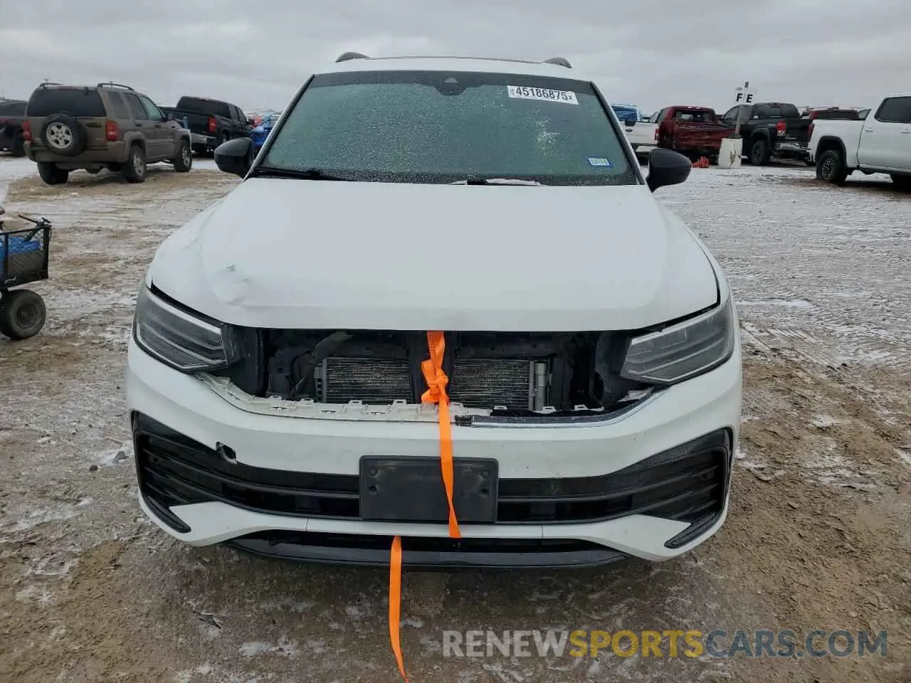 5 fotografías del automóvil dañado 3VVCB7AX0NM045036 VOLKSWAGEN TIGUAN 2022