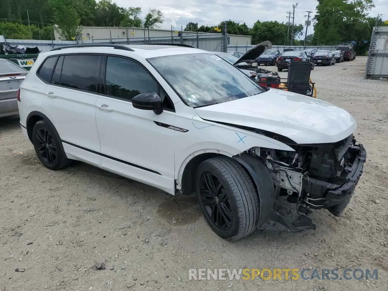 4 fotografías del automóvil dañado 3VVCB7AX0NM105476 VOLKSWAGEN TIGUAN 2022