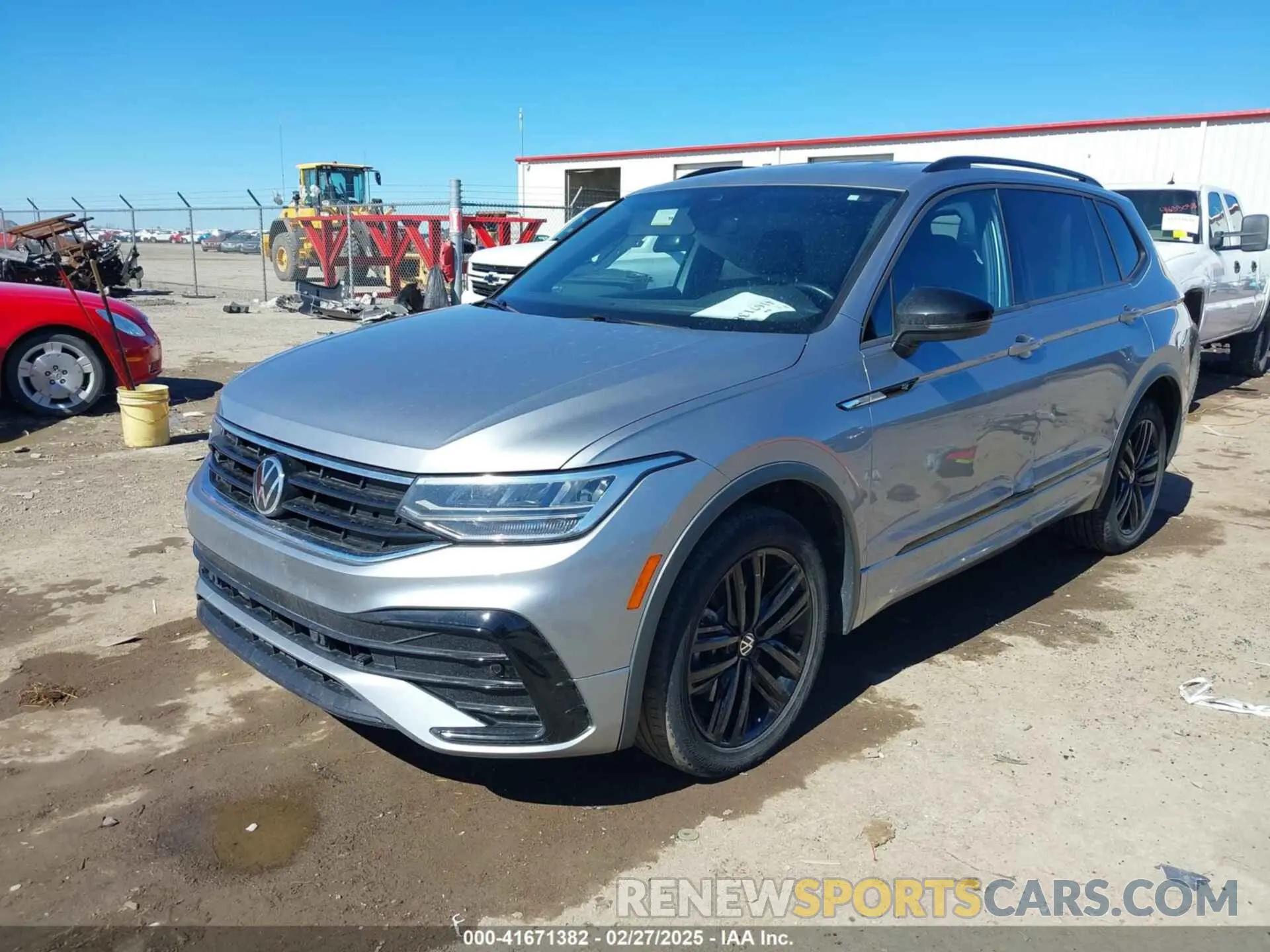 2 fotografías del automóvil dañado 3VVCB7AX4NM008121 VOLKSWAGEN TIGUAN 2022
