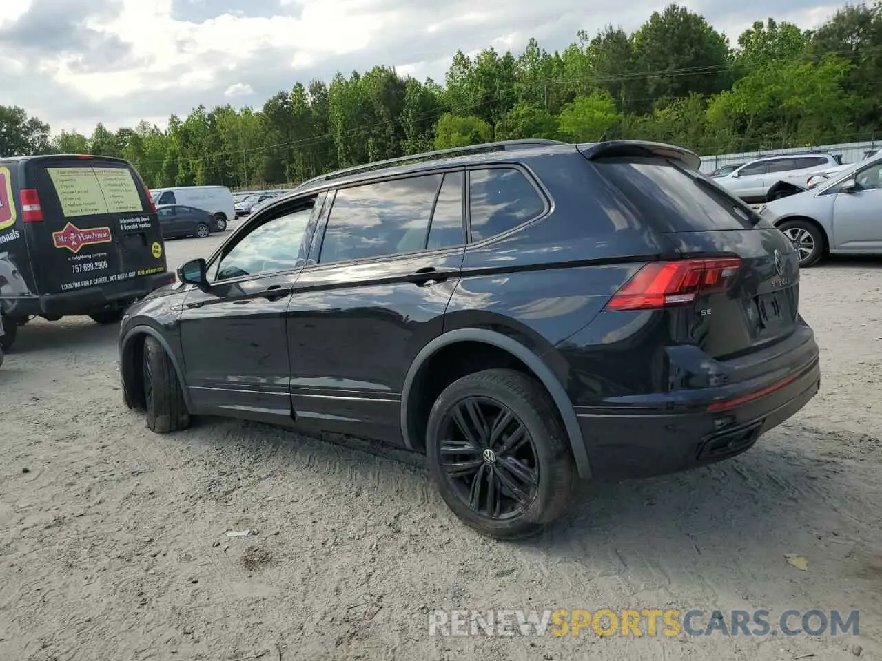 2 fotografías del automóvil dañado 3VVCB7AXXNM044895 VOLKSWAGEN TIGUAN 2022