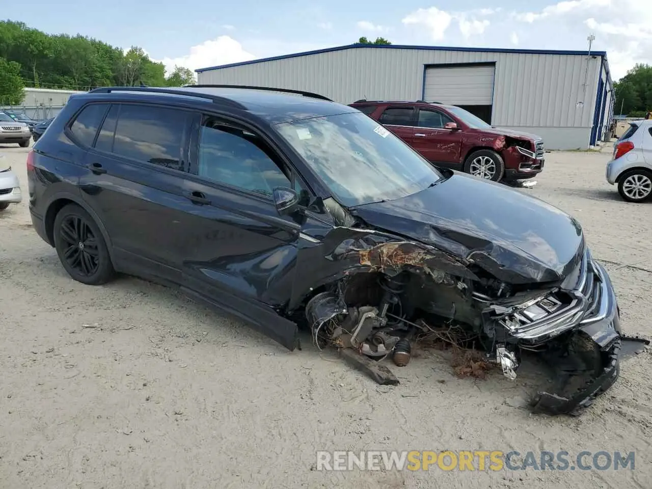4 fotografías del automóvil dañado 3VVCB7AXXNM044895 VOLKSWAGEN TIGUAN 2022
