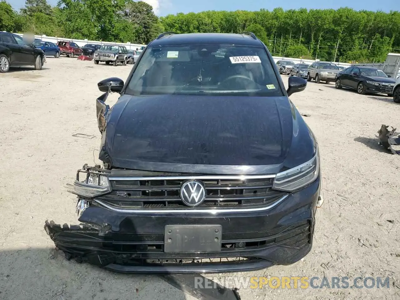 5 fotografías del automóvil dañado 3VVCB7AXXNM044895 VOLKSWAGEN TIGUAN 2022