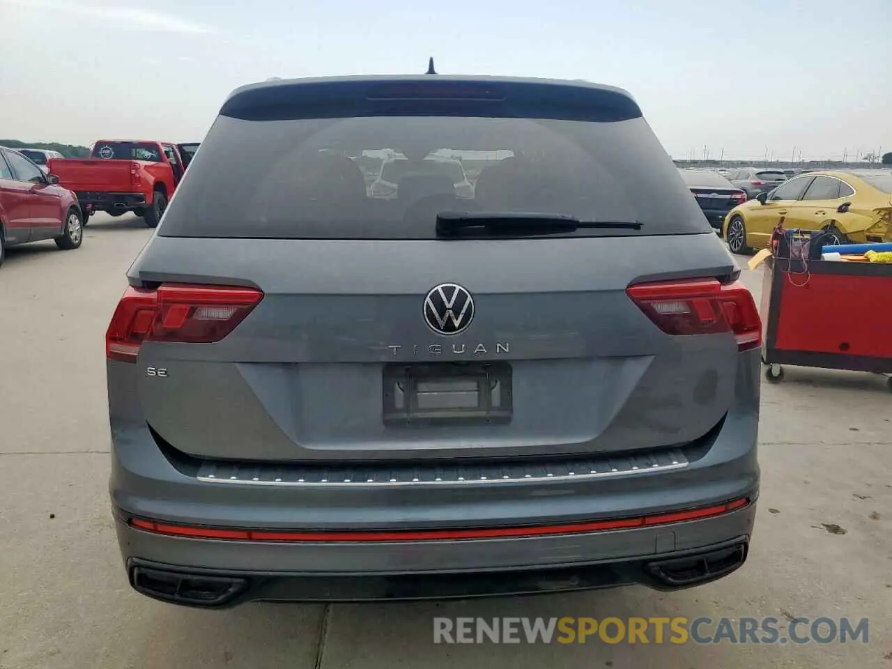 6 fotografías del automóvil dañado 3VVCB7AXXNM113777 VOLKSWAGEN TIGUAN 2022