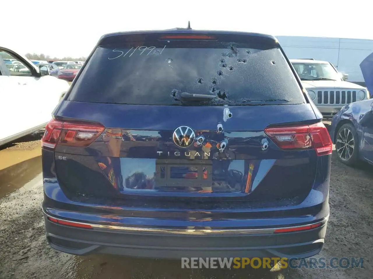 6 fotografías del automóvil dañado 3VVNB7AX4PM024346 VOLKSWAGEN TIGUAN 2023