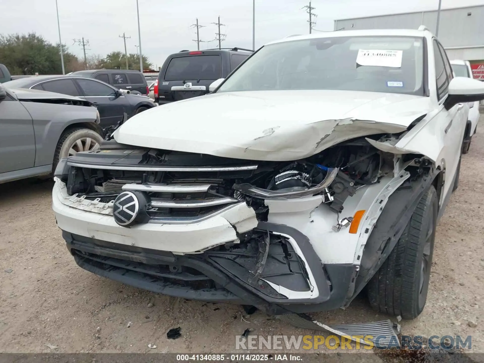 6 fotografías del automóvil dañado 3VVNB7AX8PM099759 VOLKSWAGEN TIGUAN 2023