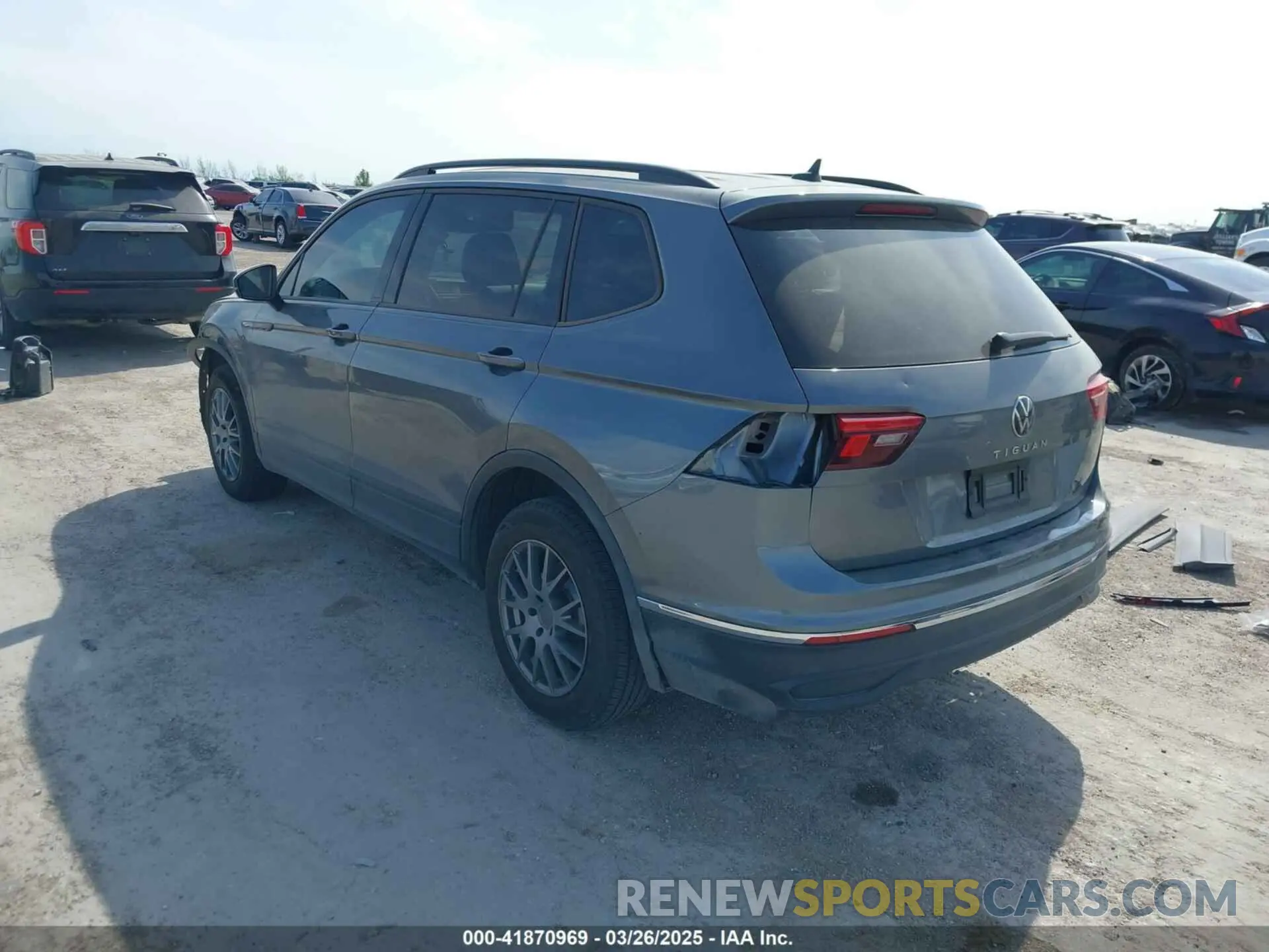 3 fotografías del automóvil dañado 3VVRB7AX9PM132401 VOLKSWAGEN TIGUAN 2023