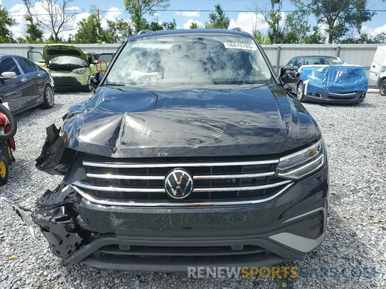 5 fotografías del automóvil dañado 3VV6B7AX6RM227665 VOLKSWAGEN TIGUAN 2024