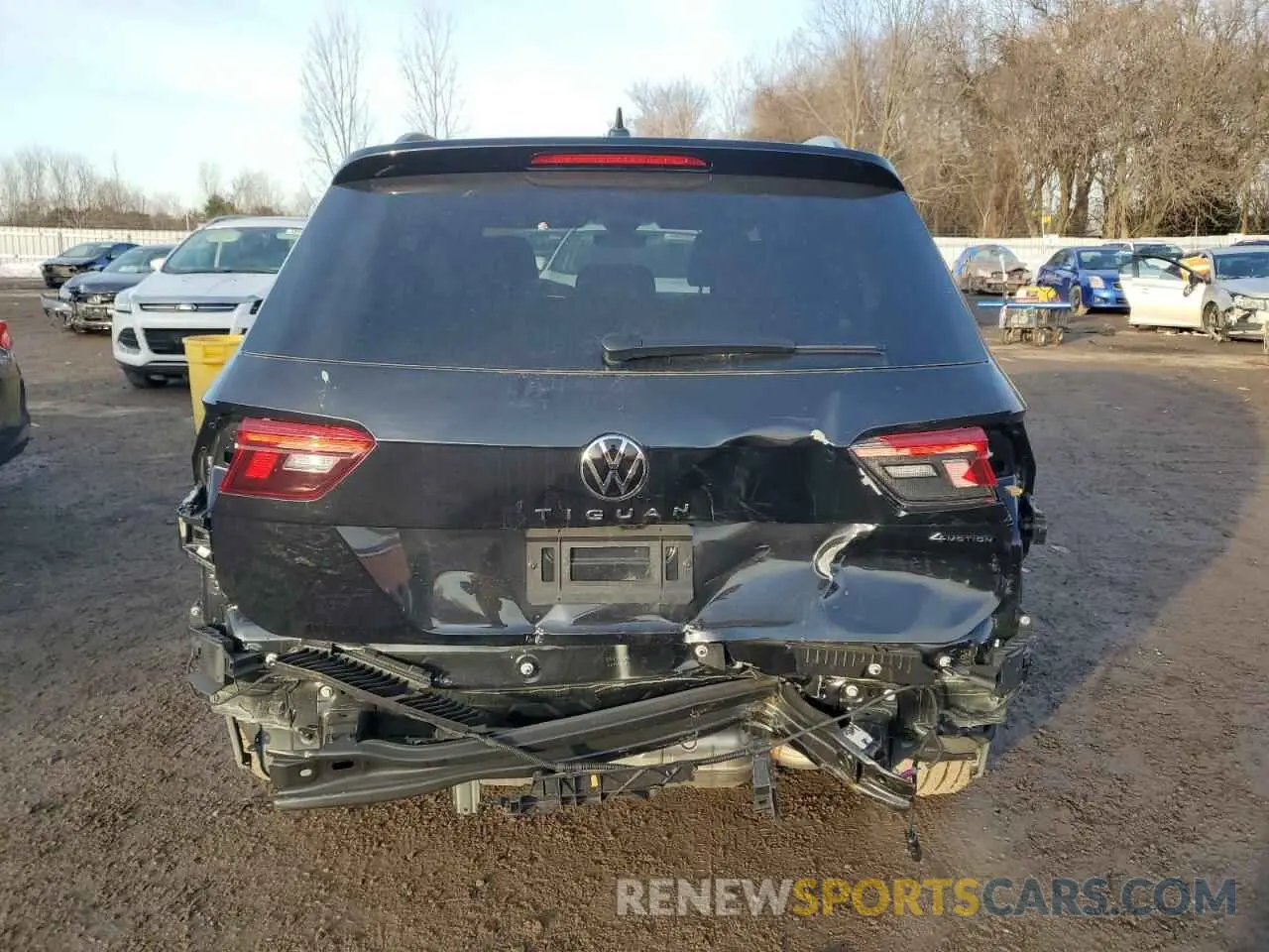 6 fotografías del automóvil dañado 3VV8B7AX7RM218658 VOLKSWAGEN TIGUAN 2024
