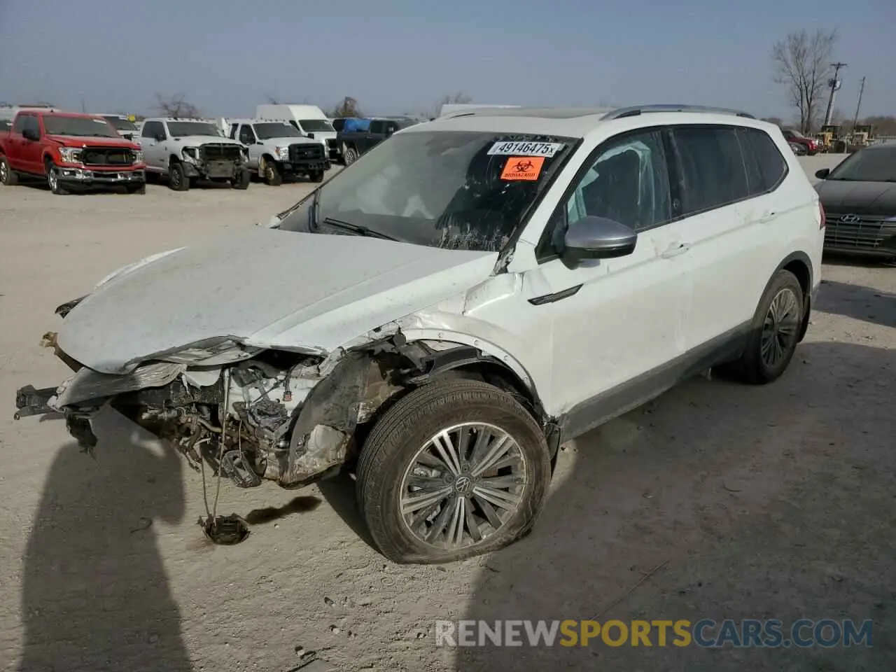 1 fotografías del automóvil dañado 3VVAB7AX9RM220316 VOLKSWAGEN TIGUAN 2024