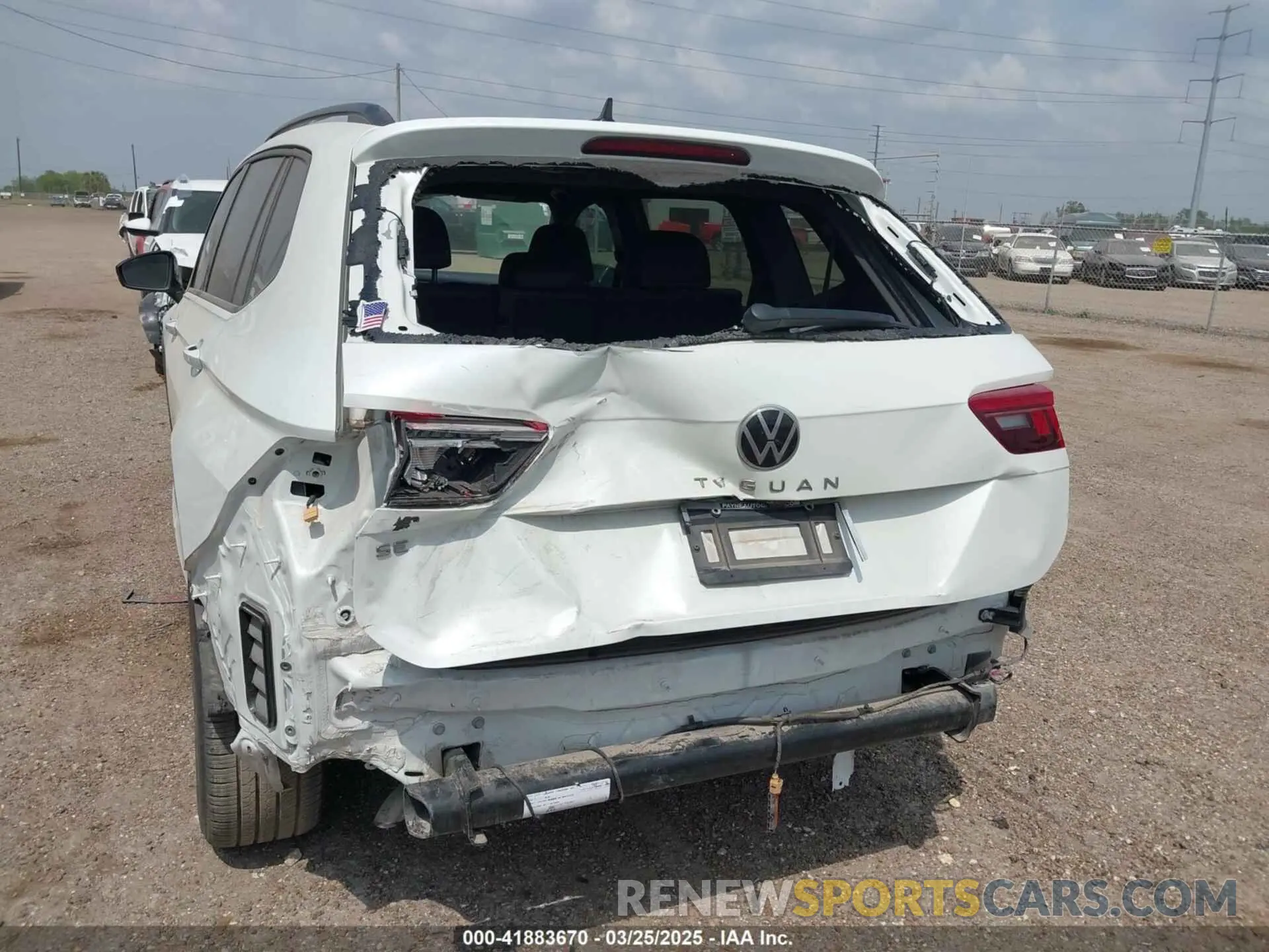 3 fotografías del automóvil dañado 3VVCB7AX5RM053896 VOLKSWAGEN TIGUAN 2024