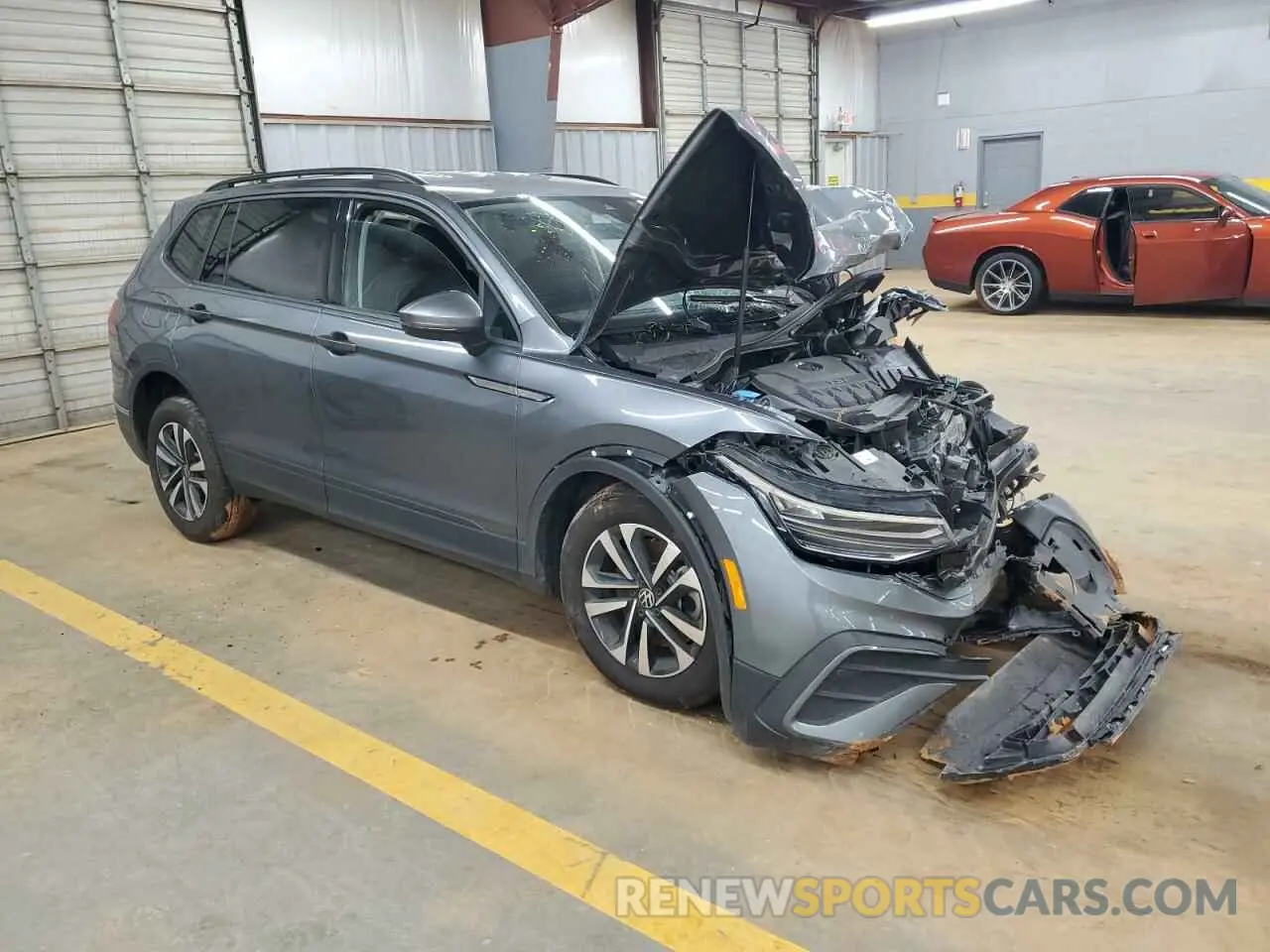 4 fotografías del automóvil dañado 3VVFB7AX5RM041650 VOLKSWAGEN TIGUAN 2024