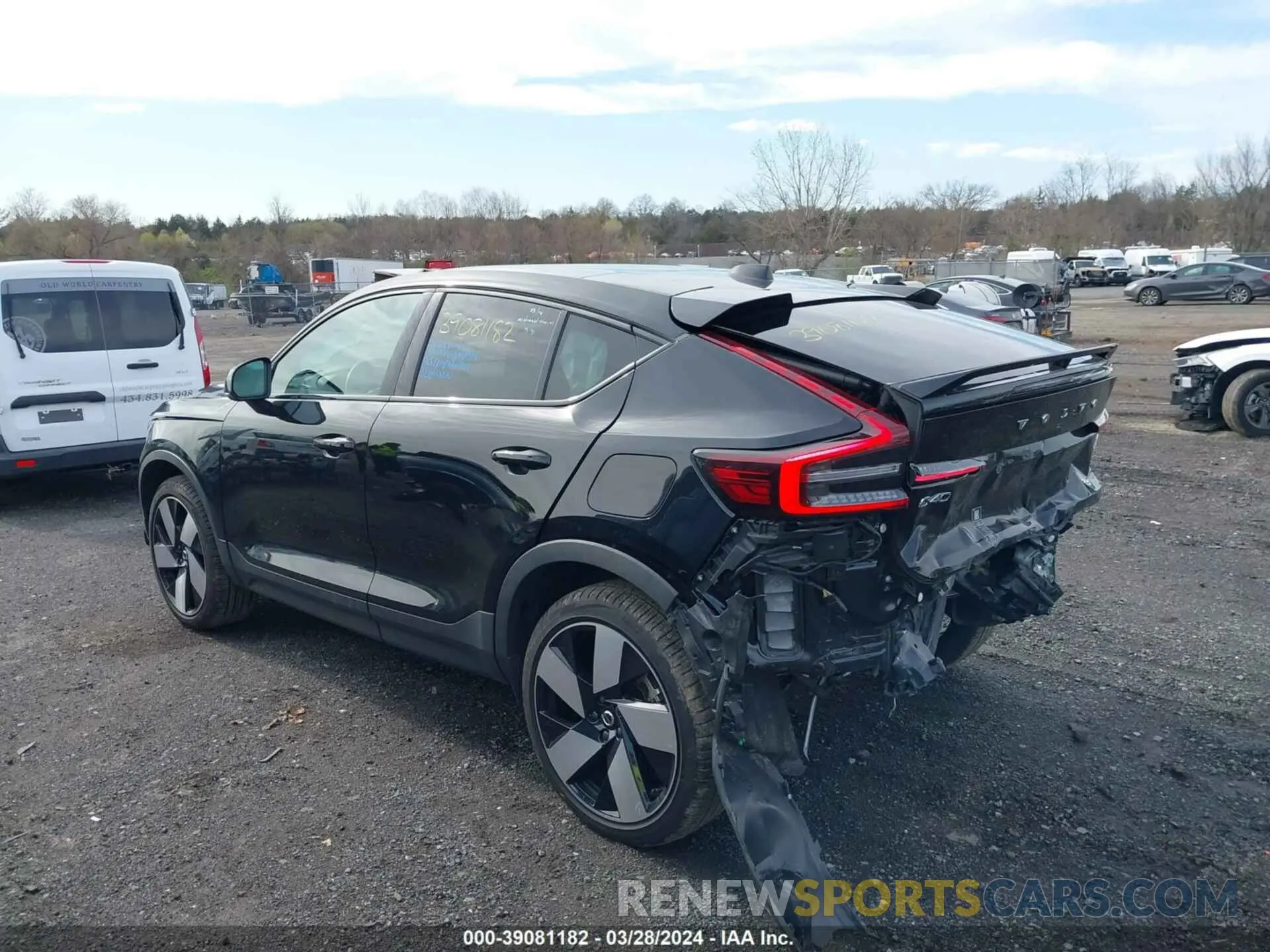 3 fotografías del automóvil dañado YV4ED3GM7P2067212 VOLVO C40 RECHARGE PURE ELECTRIC 2023
