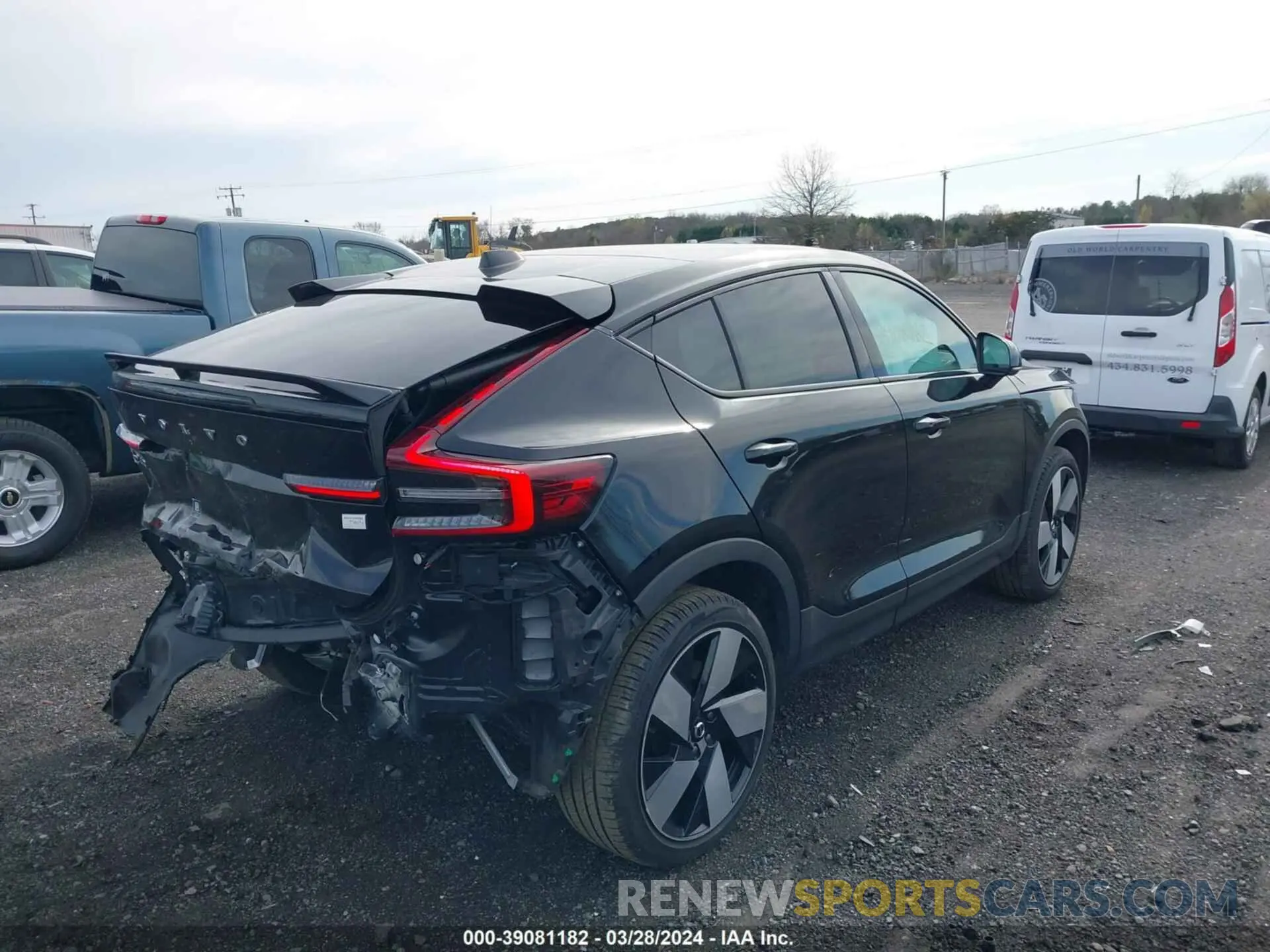 4 fotografías del automóvil dañado YV4ED3GM7P2067212 VOLVO C40 RECHARGE PURE ELECTRIC 2023