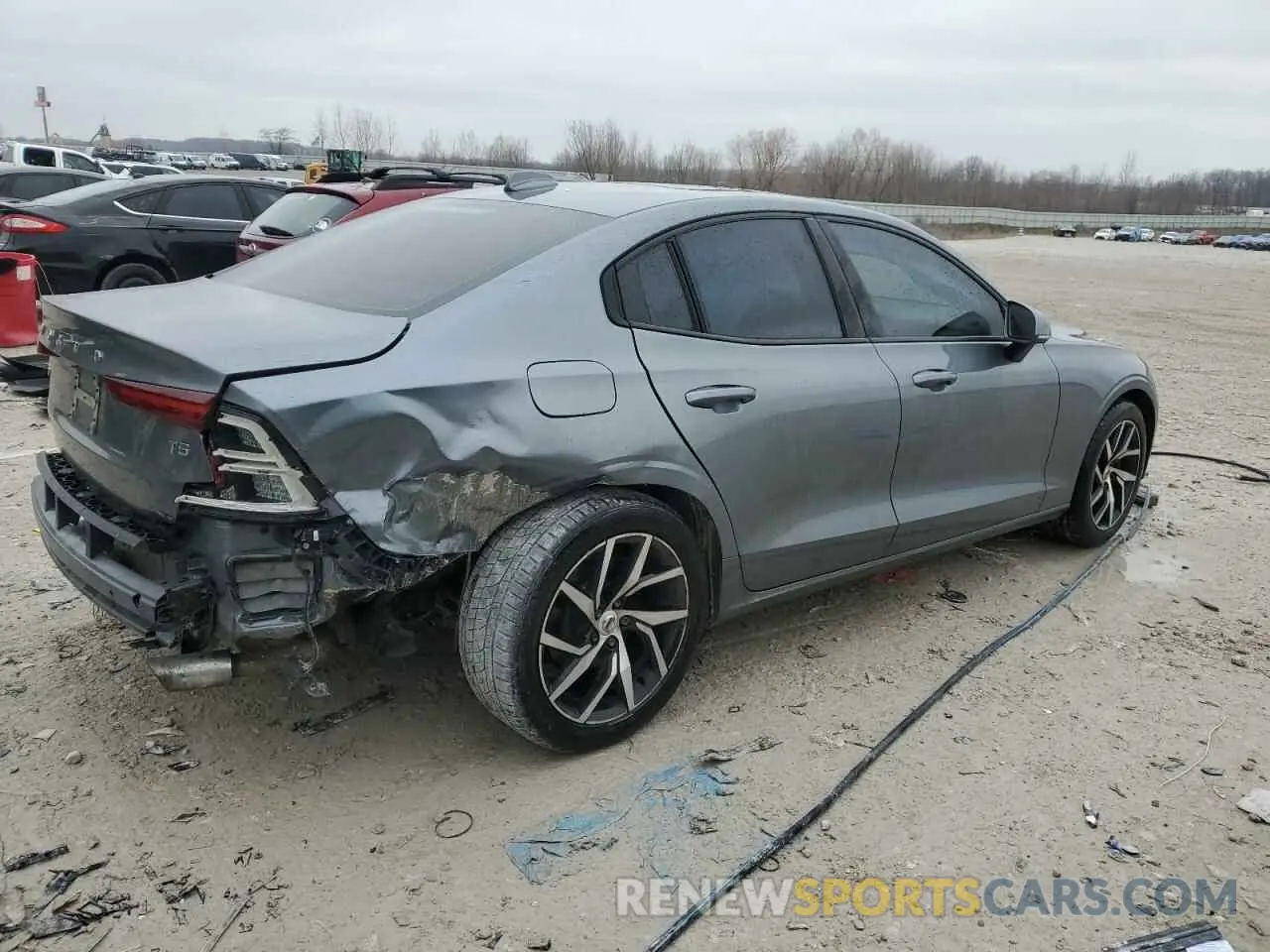 3 fotografías del automóvil dañado 7JR102FK0KG010984 VOLVO S60 2019