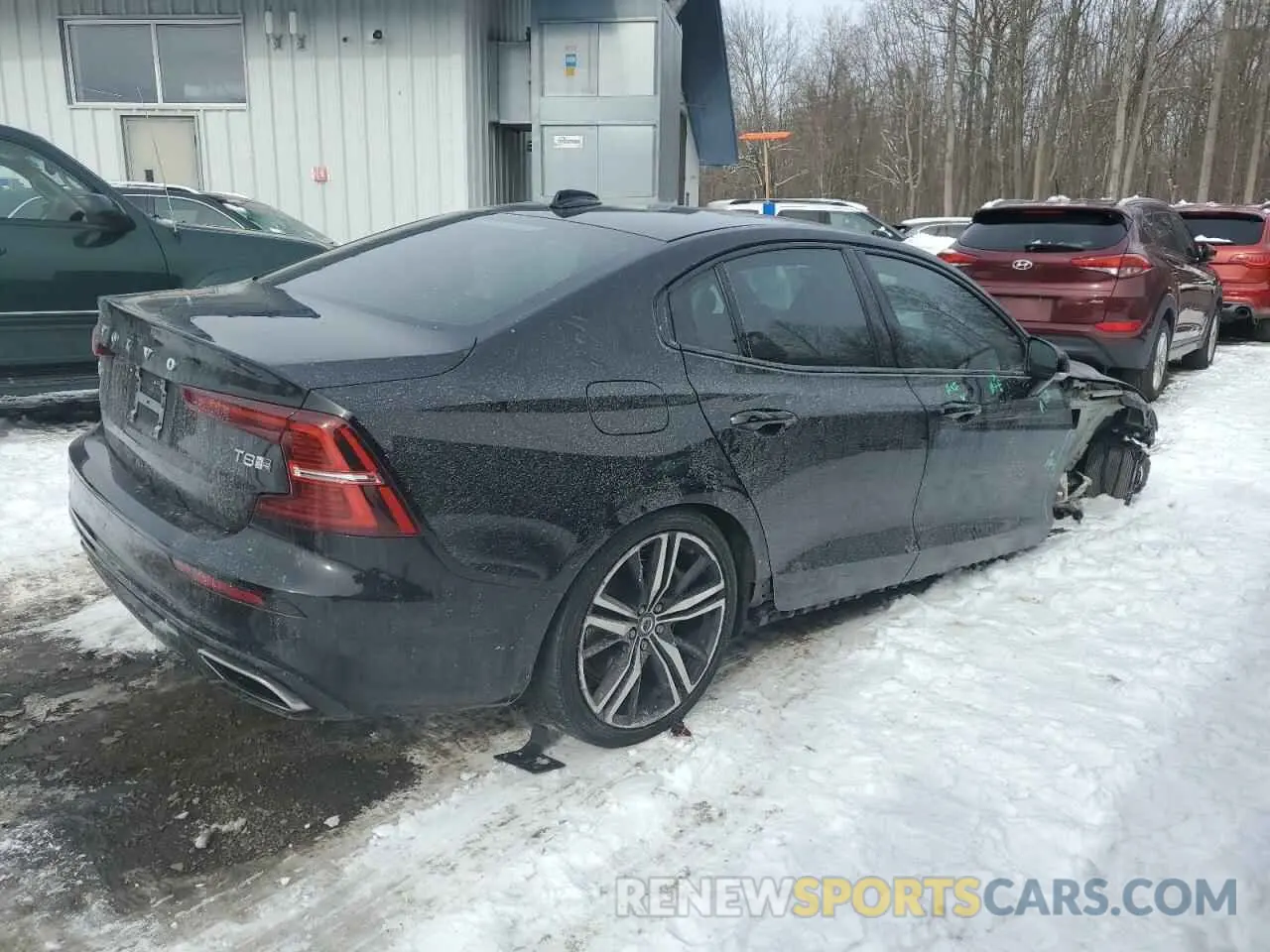 3 fotografías del automóvil dañado 7JRBR0FM0KG018082 VOLVO S60 2019