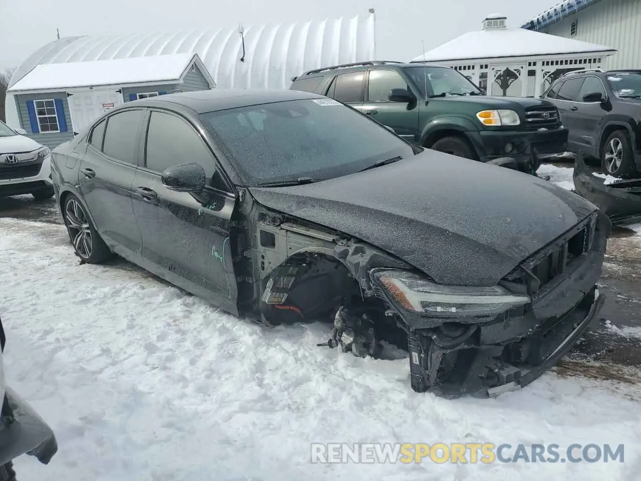 4 fotografías del automóvil dañado 7JRBR0FM0KG018082 VOLVO S60 2019