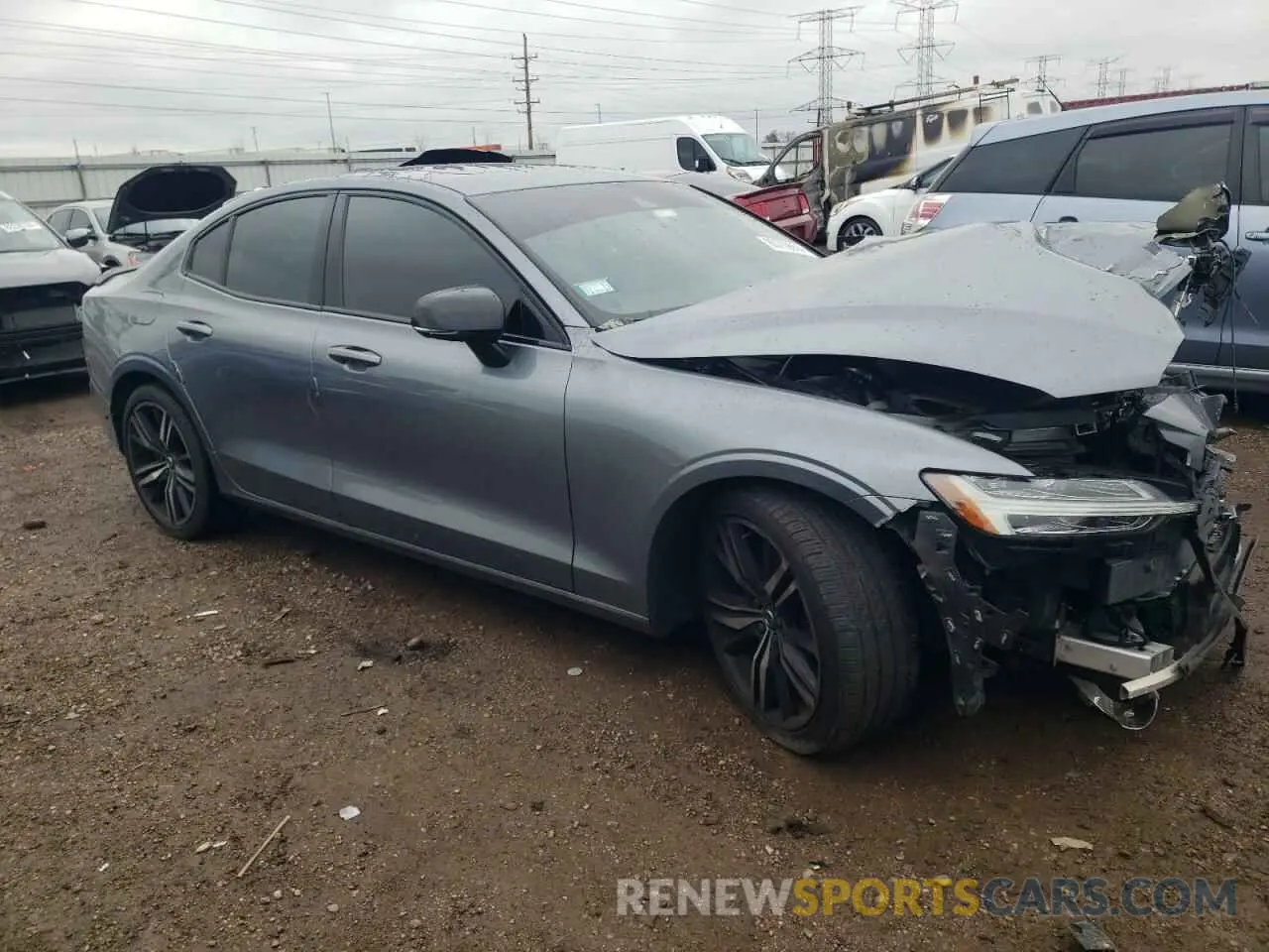 4 fotografías del automóvil dañado 7JRA22TM4LG032424 VOLVO S60 2020