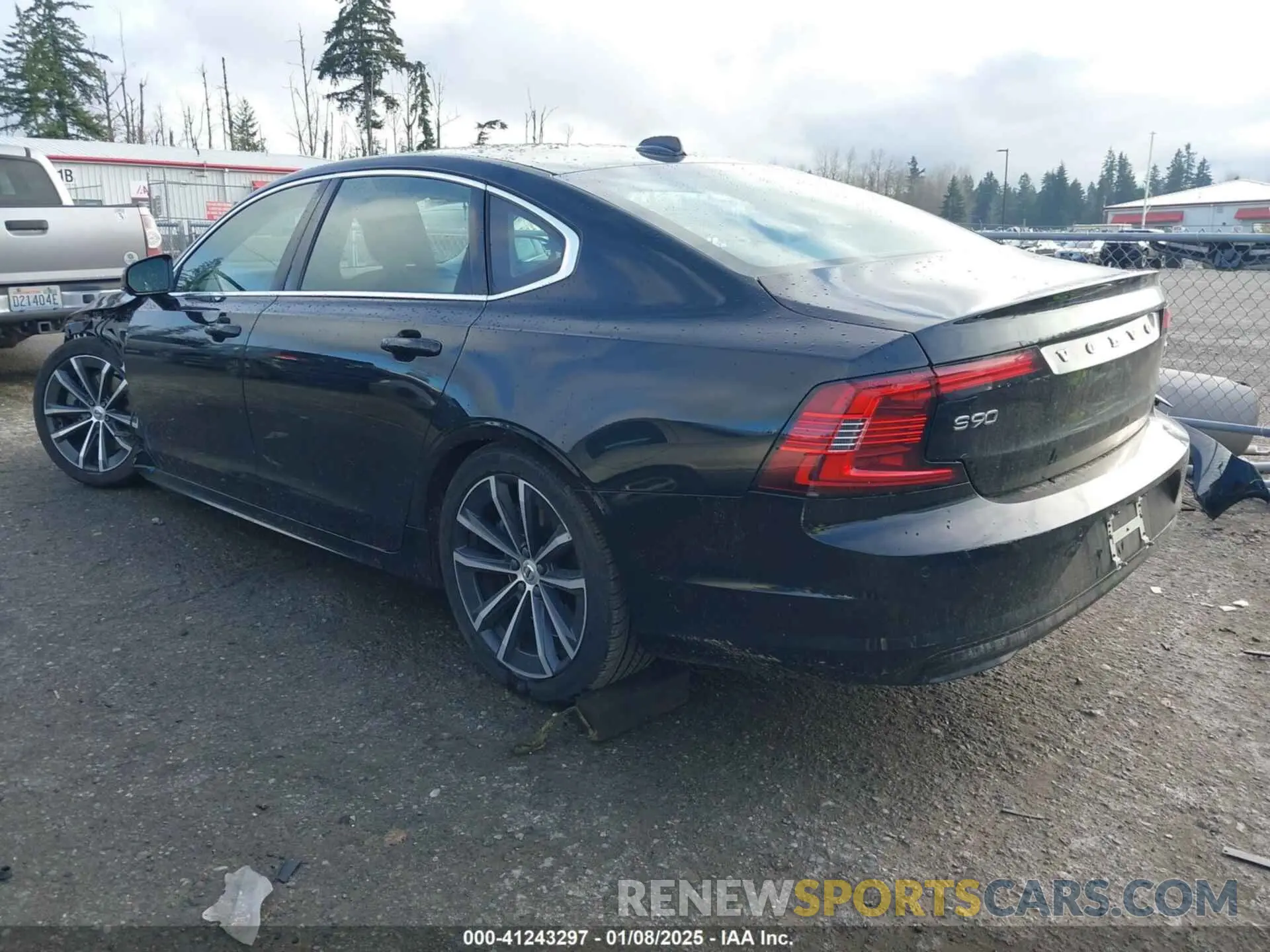 3 fotografías del automóvil dañado LVYA22MK3MP231194 VOLVO S90 2021