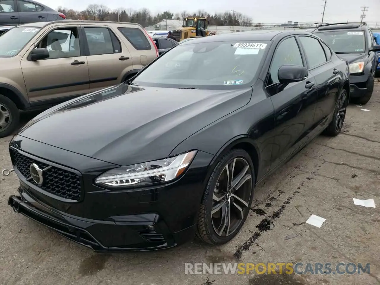 2 fotografías del automóvil dañado LVYA22MT6MP202863 VOLVO S90 2021