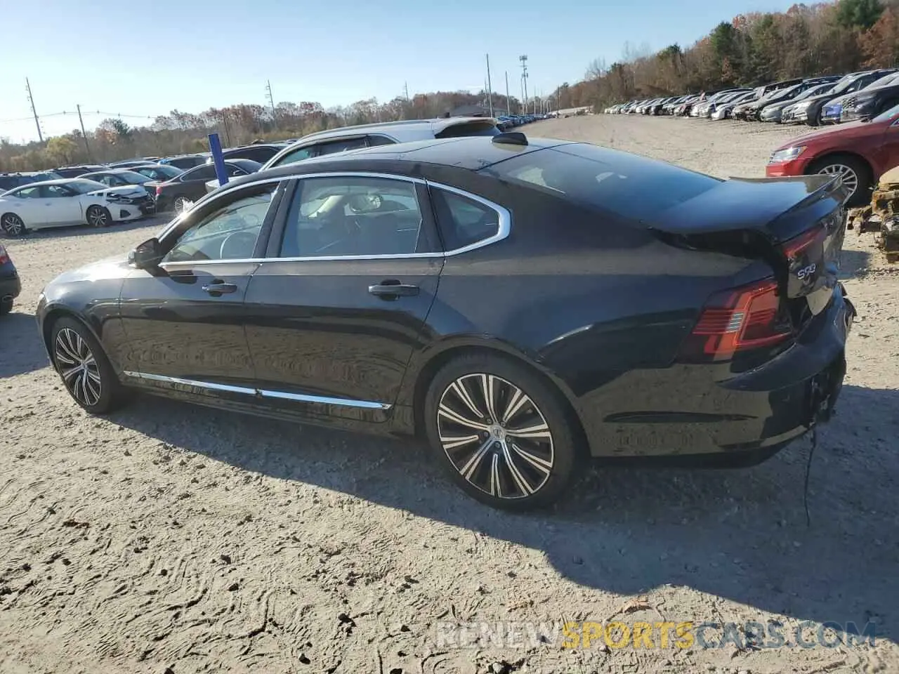 2 fotografías del automóvil dañado LVY062MN5PP325494 VOLVO S90 PLUS 2023