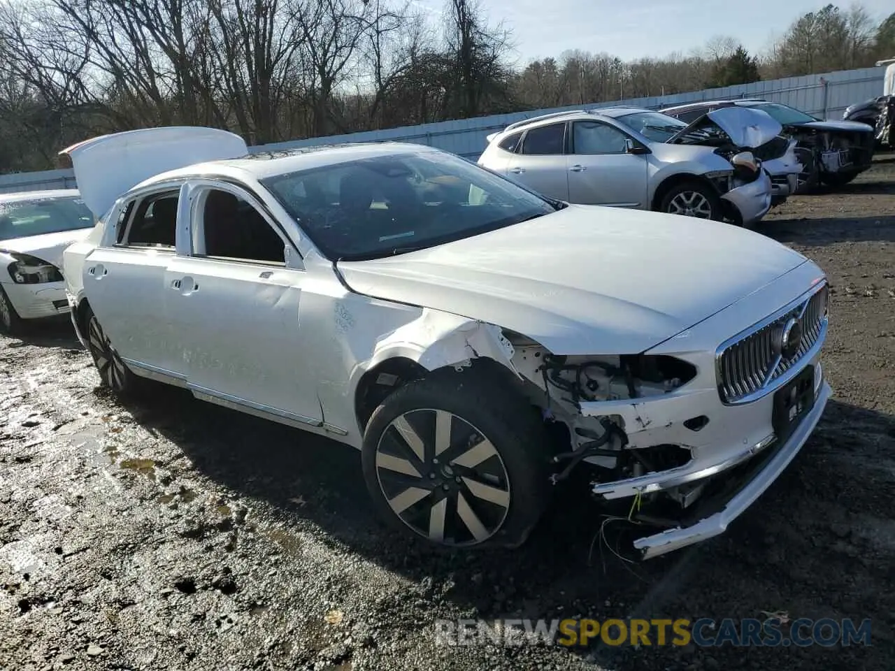 4 fotografías del automóvil dañado LVYH60AF9RP401077 VOLVO S90 ULTIMA 2024