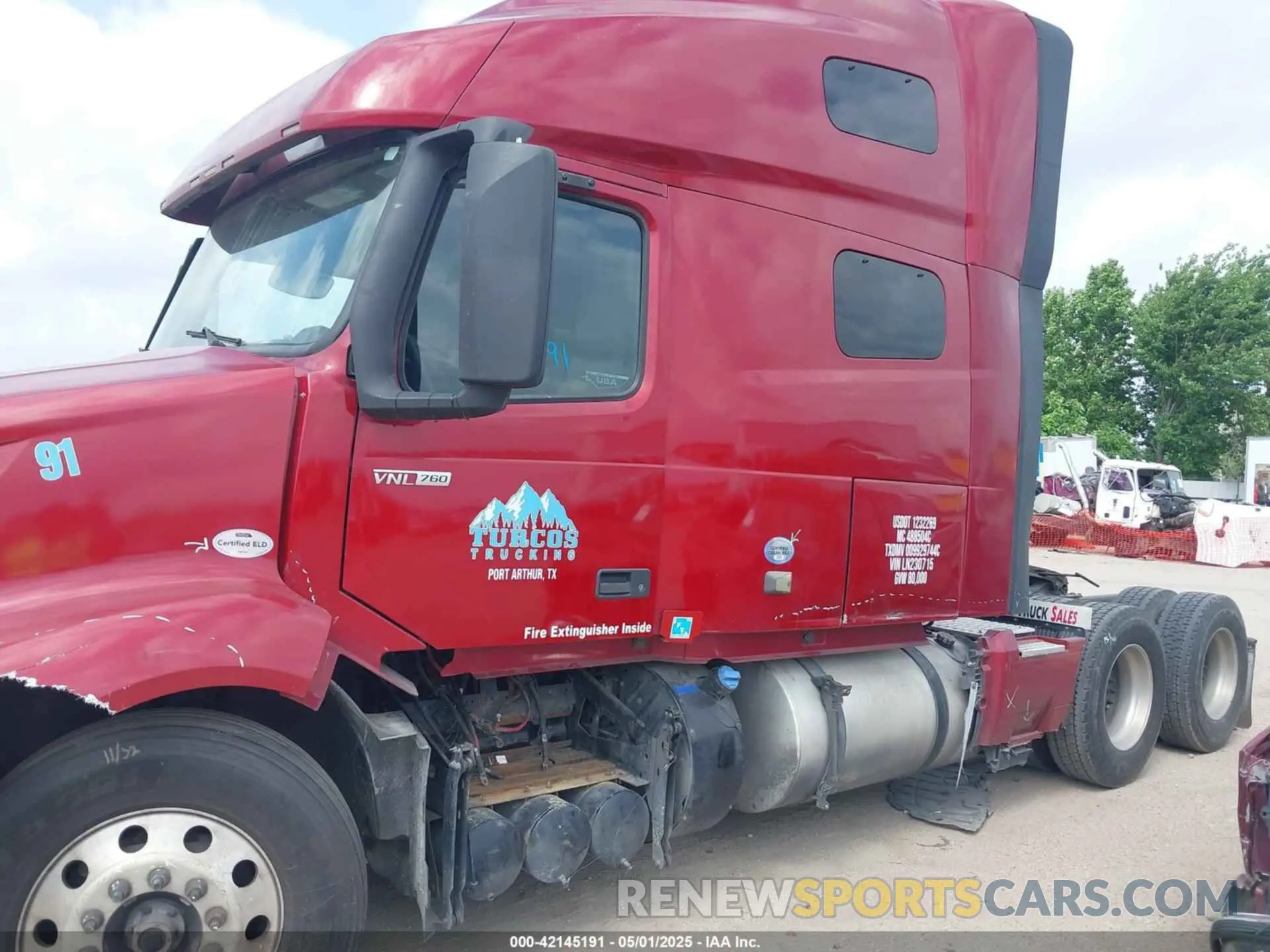 14 fotografías del automóvil dañado 4V4NC9EH0LN230715 VOLVO VNL 2020