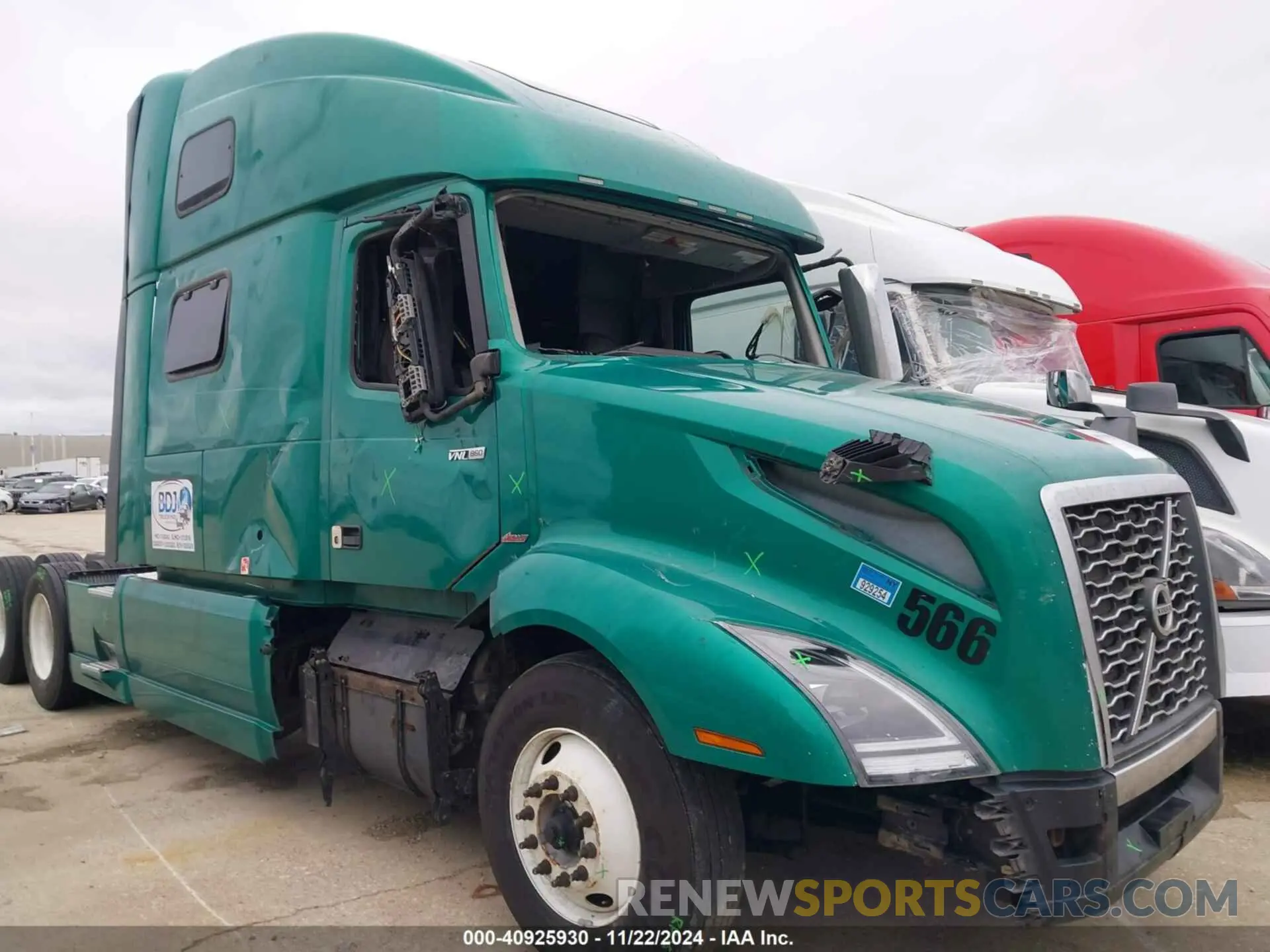 10 fotografías del automóvil dañado 4V4NC9EJ6MN284637 VOLVO VNL 2021