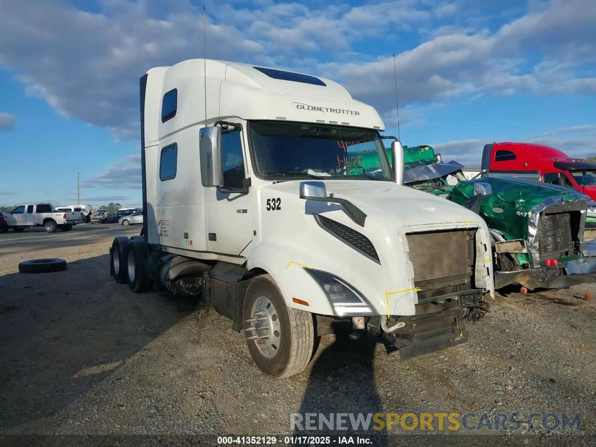 1 fotografías del automóvil dañado 4V4NC9EH4NN297840 VOLVO VNL 2022