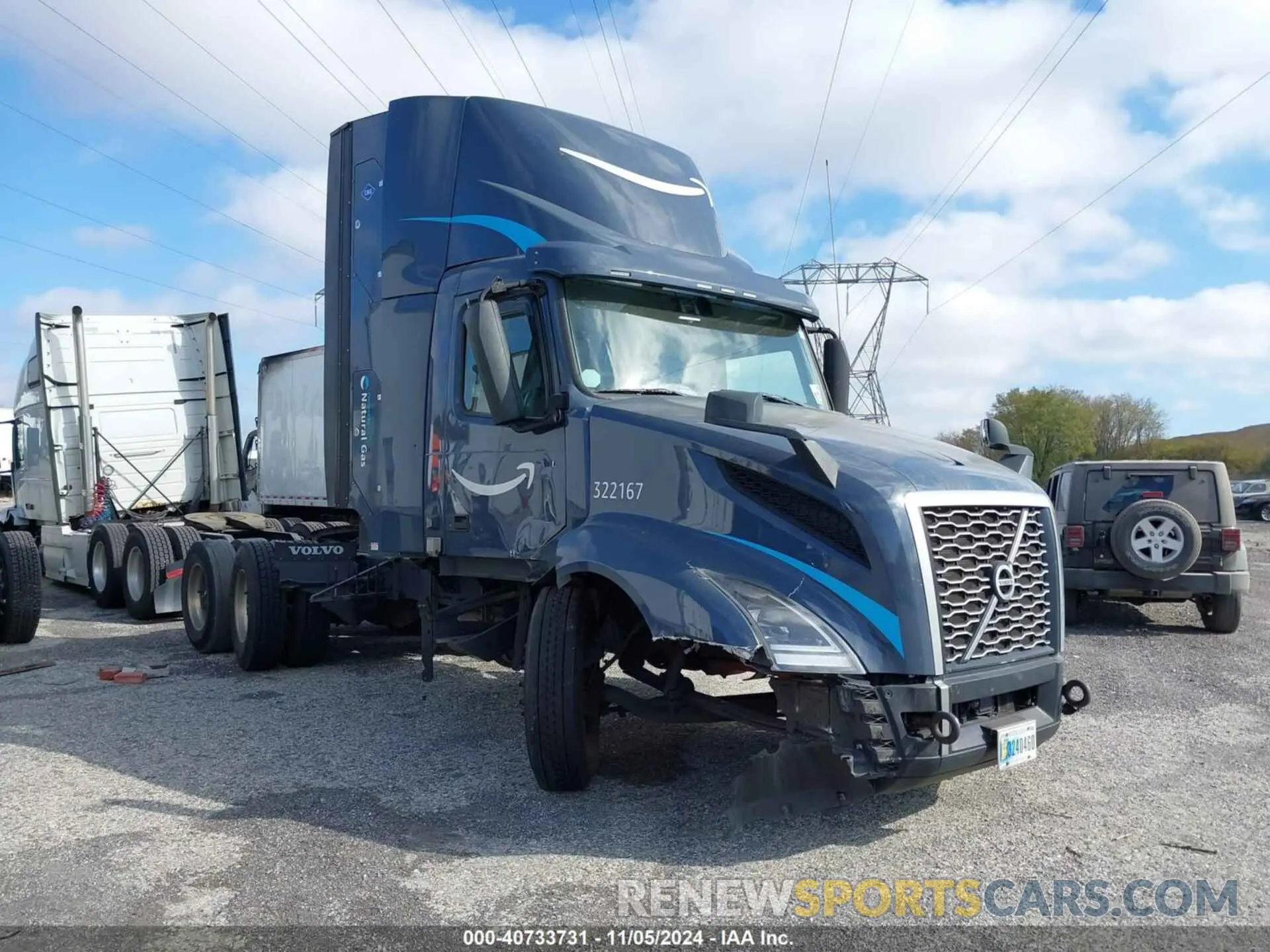 1 fotografías del automóvil dañado 4V4NC9UG5NN318591 VOLVO VNL 2022