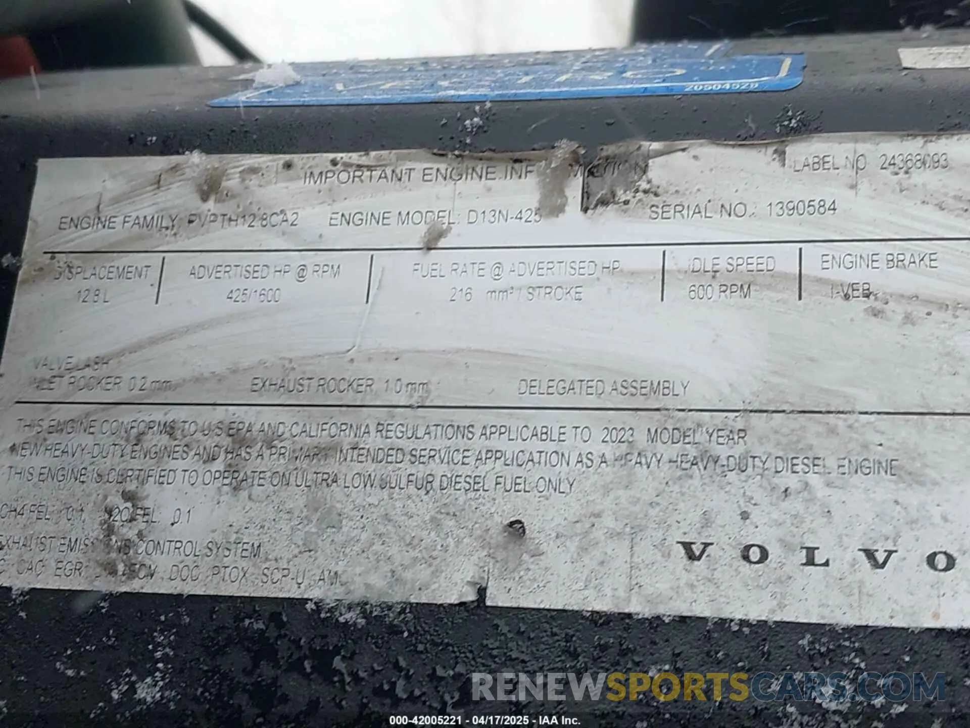 13 fotografías del automóvil dañado 4V4NC9EH5RN641312 VOLVO VNL 2024