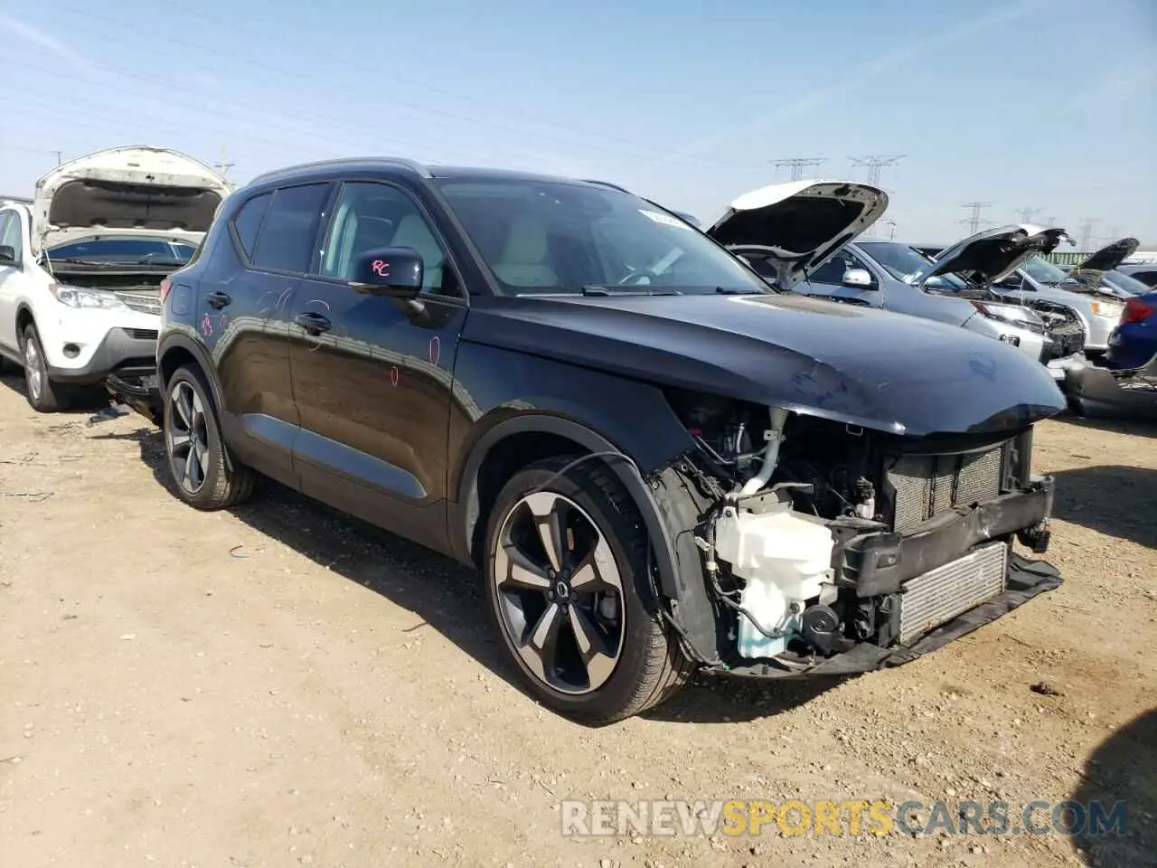 4 fotografías del automóvil dañado YV4162UK7L2287983 VOLVO XC40 2020