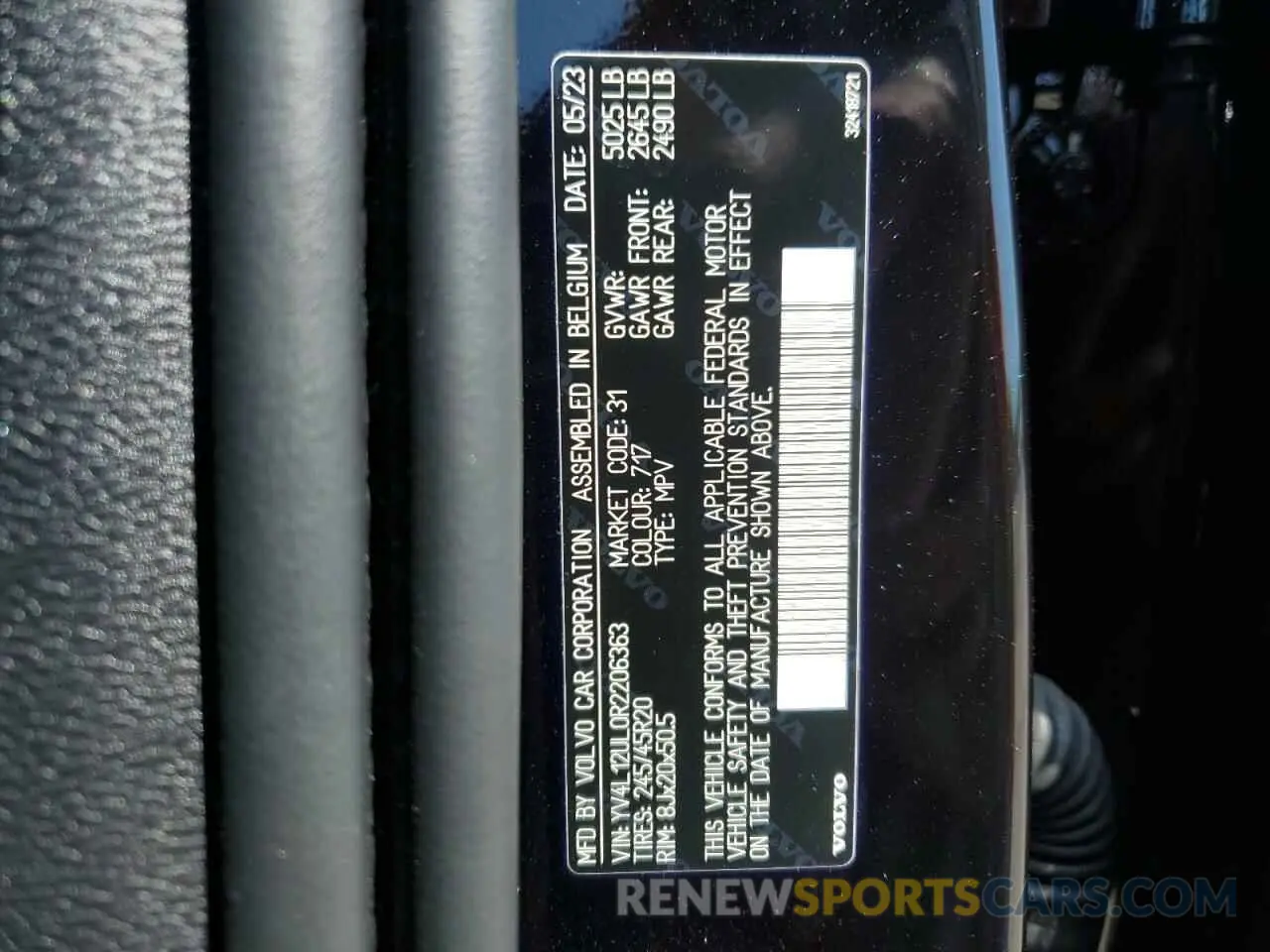 14 fotografías del automóvil dañado YV4L12UL0R2206363 VOLVO XC40 PLUS 2024