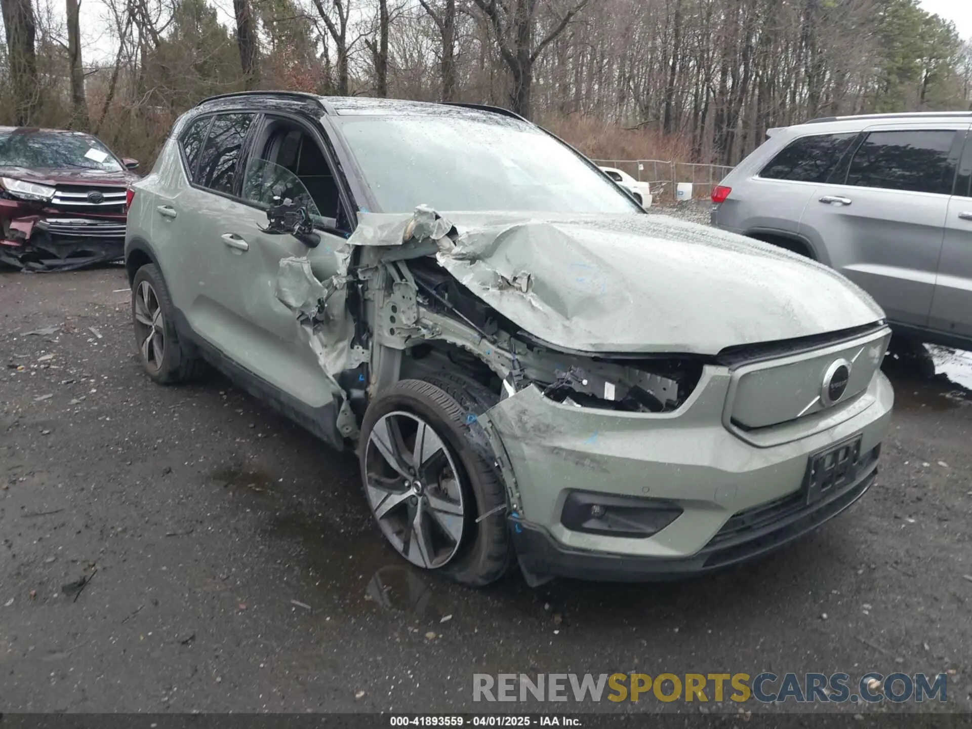 1 fotografías del automóvil dañado YV4ED3UR4M2525316 VOLVO XC40 RECHARGE PURE ELECTRIC 2021