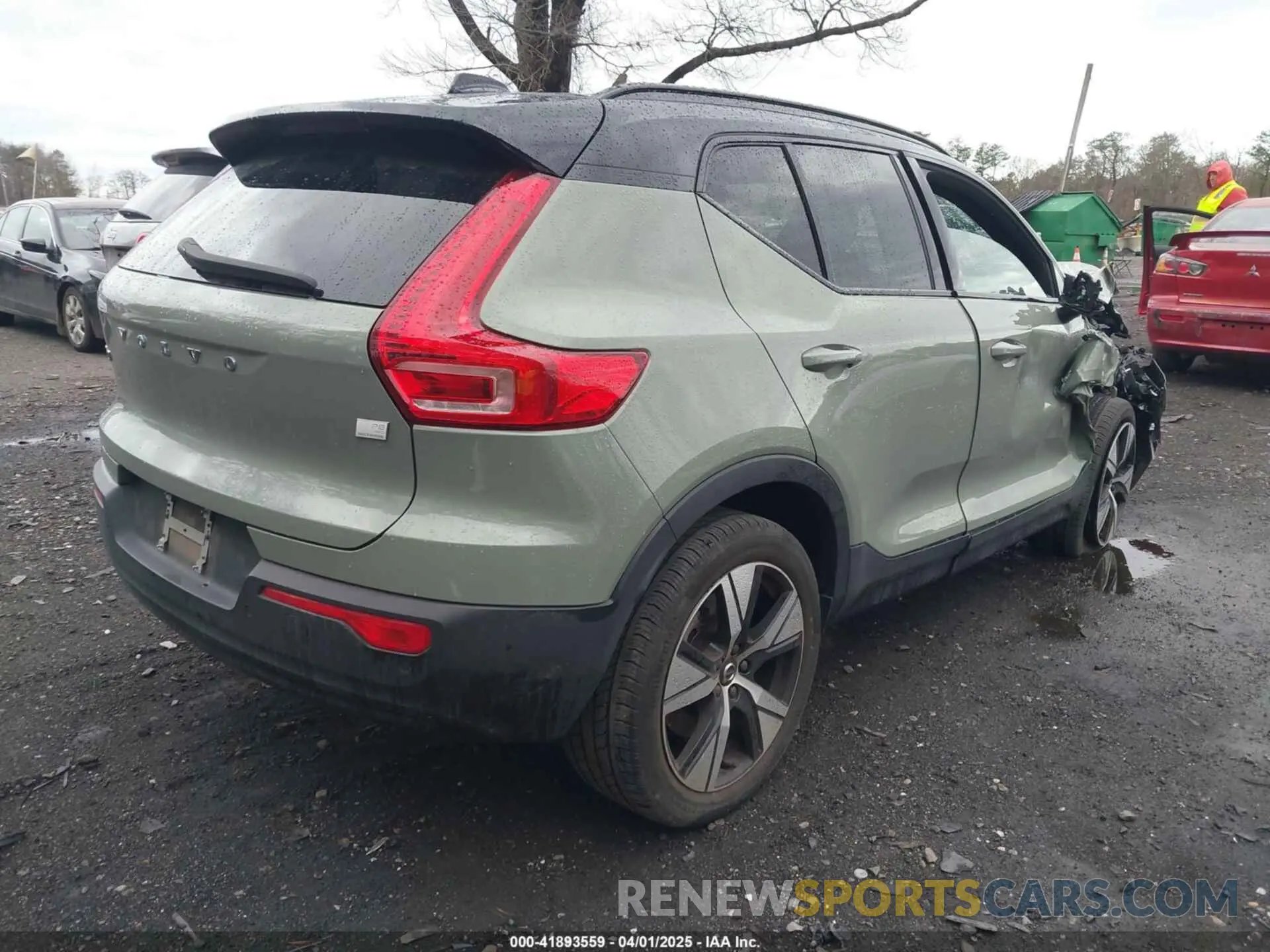 4 fotografías del automóvil dañado YV4ED3UR4M2525316 VOLVO XC40 RECHARGE PURE ELECTRIC 2021